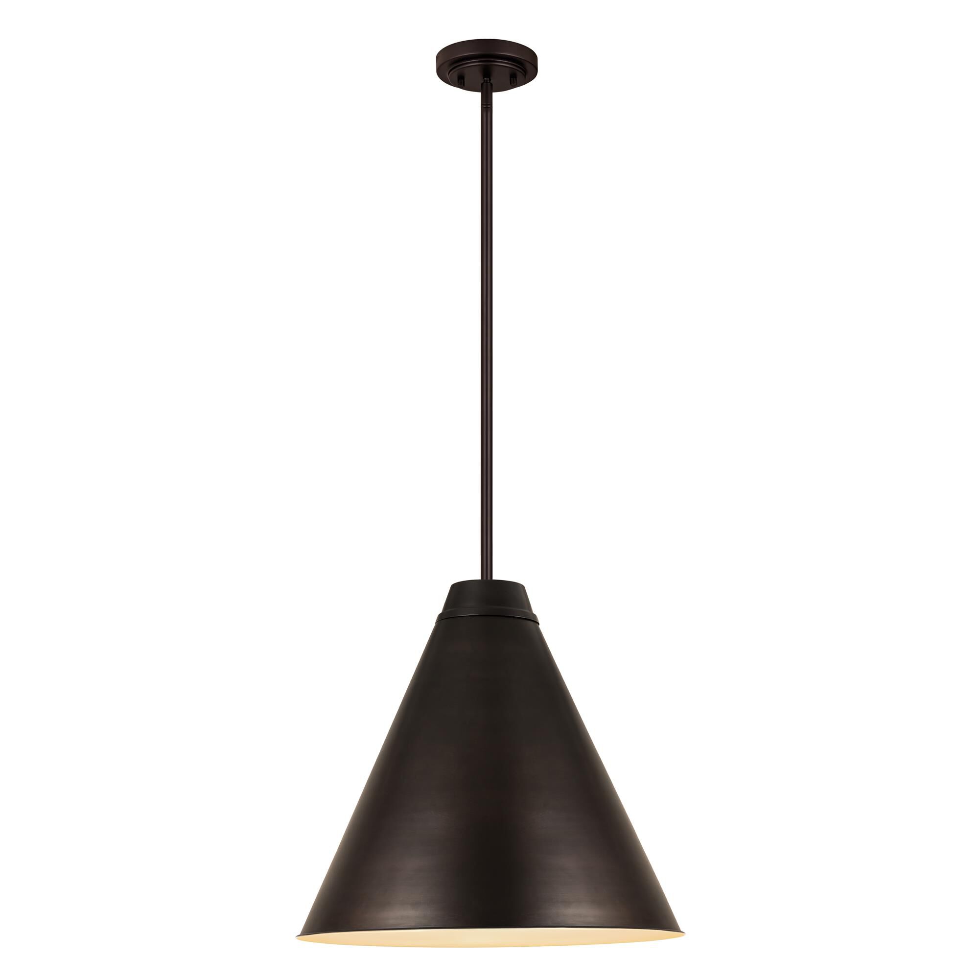 Shown in Bronze Plate finish and Iron glass and Iron shade