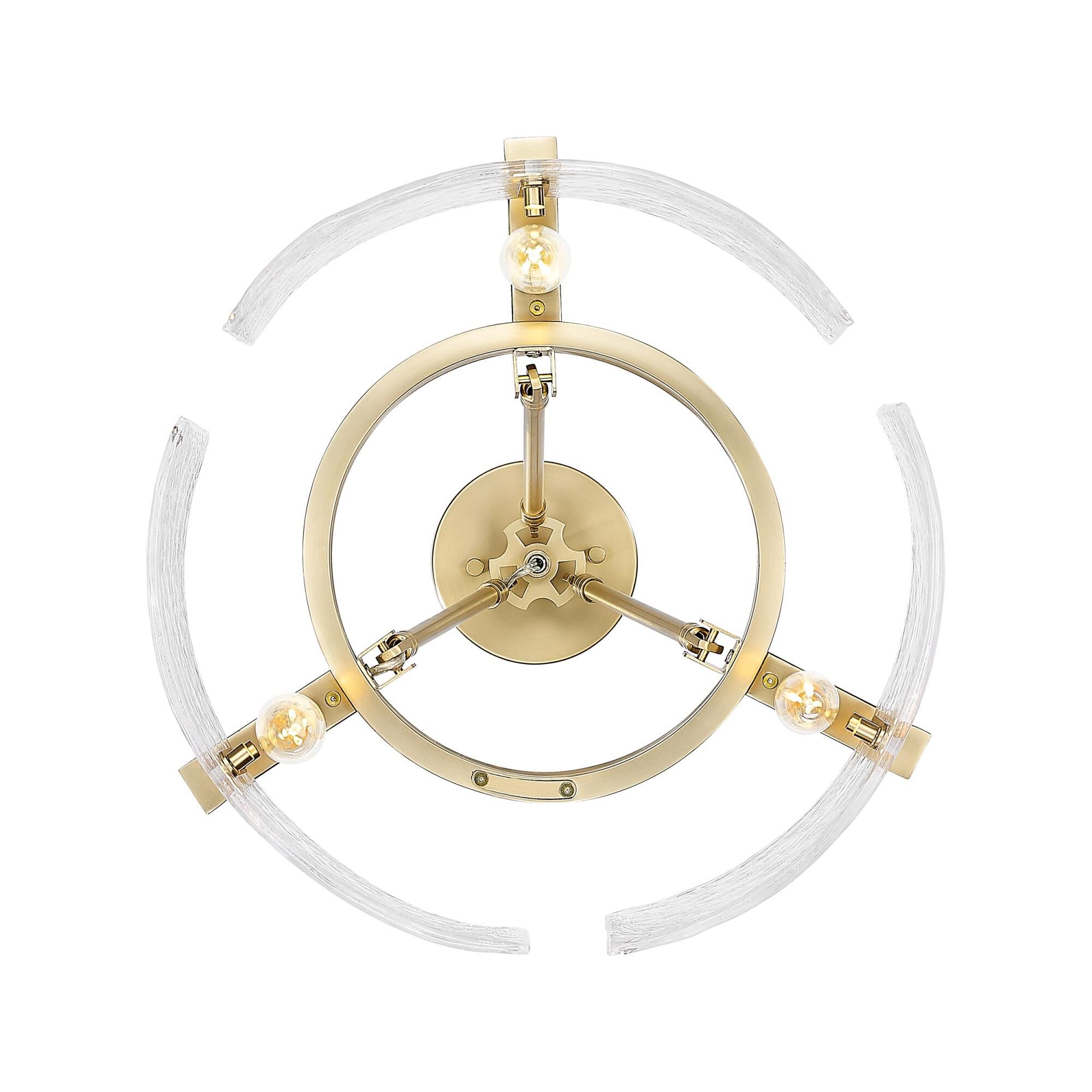 Aenon 17 Inch Semi Flush Mount by Golden Lighting