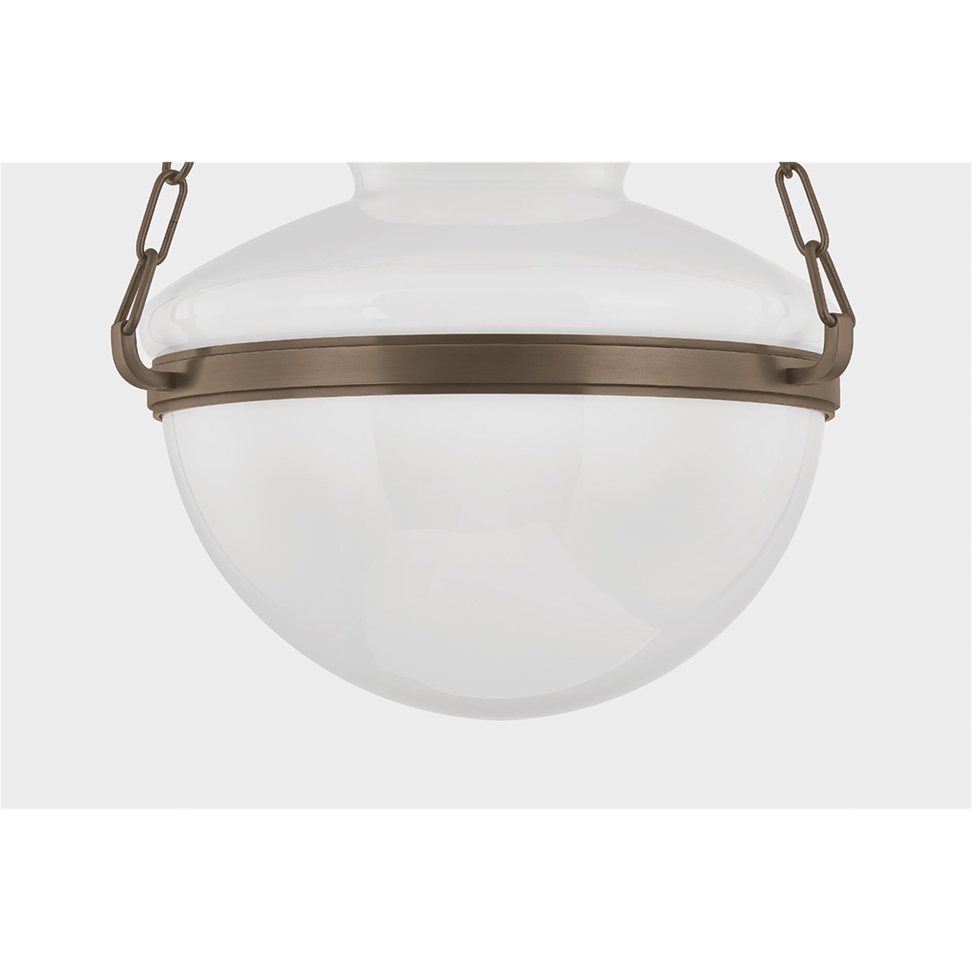 Shown in Bronze finish and Opal Glossy glass