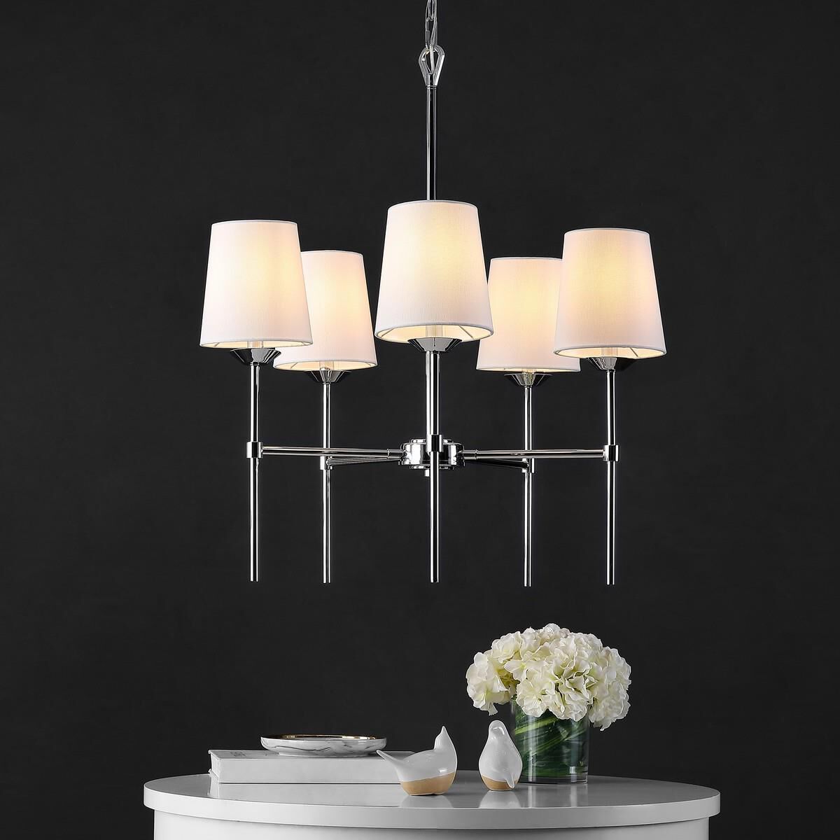 Dortra 26 Inch 5 Light LED Chandelier by Safavieh