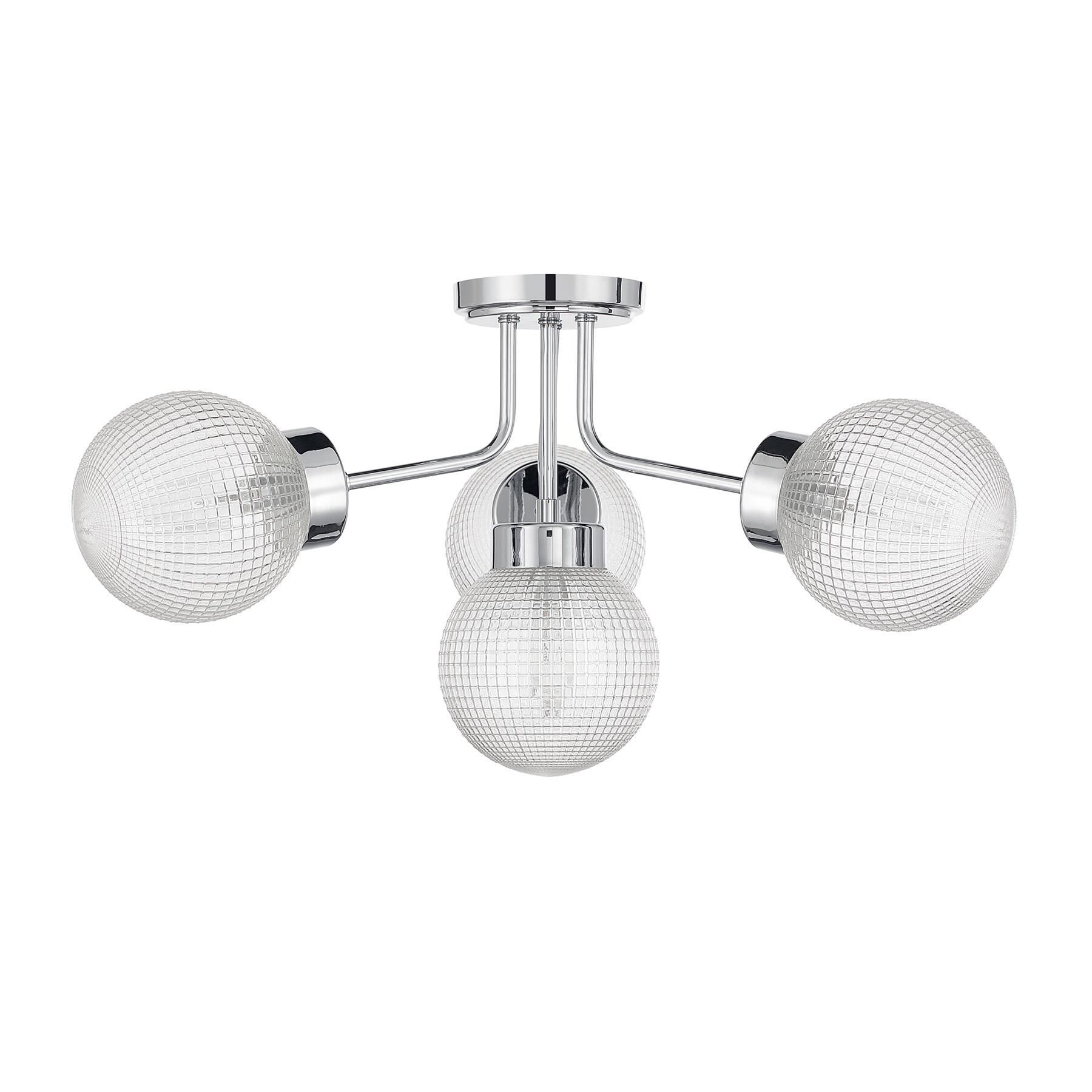 Shown in Chrome finish and Clear Textured Matrix glass