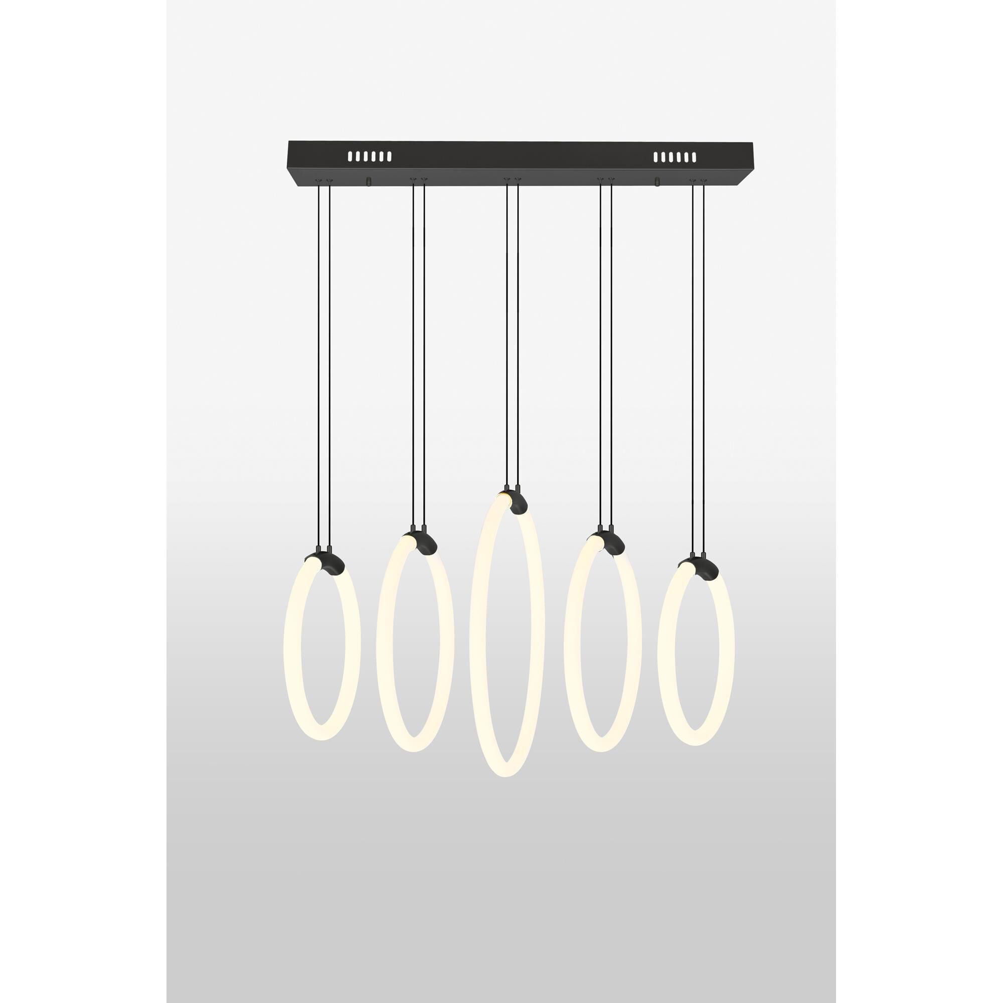 CWI Lighting Hoops 23 Inch LED Linear Suspension Light