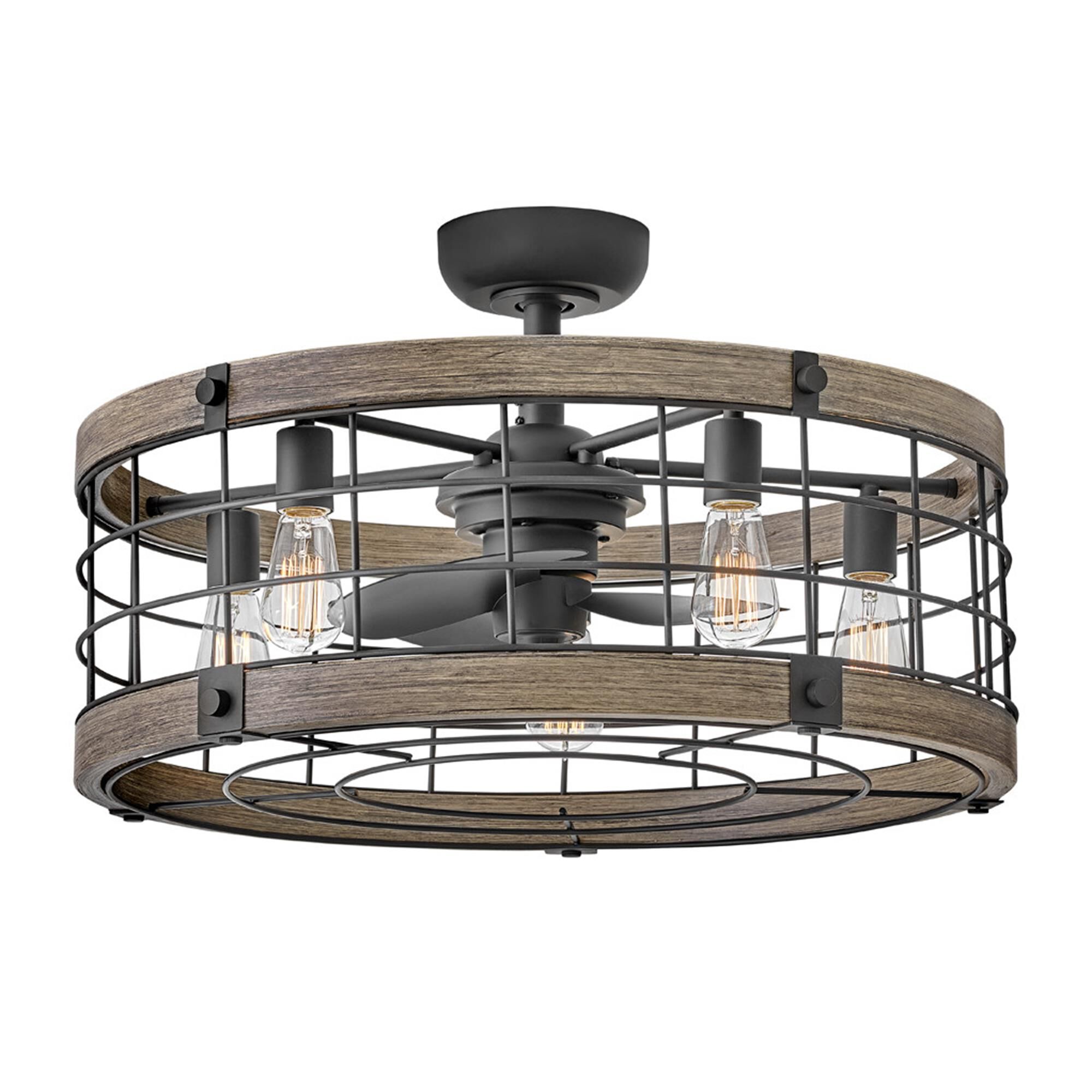 Shown in Matte Black and Driftwood finish