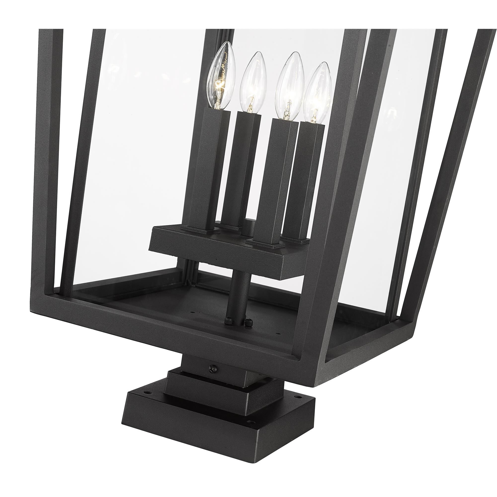 Seoul 32 Inch Tall 4 Light Outdoor Pier Lamp by Z-Lite