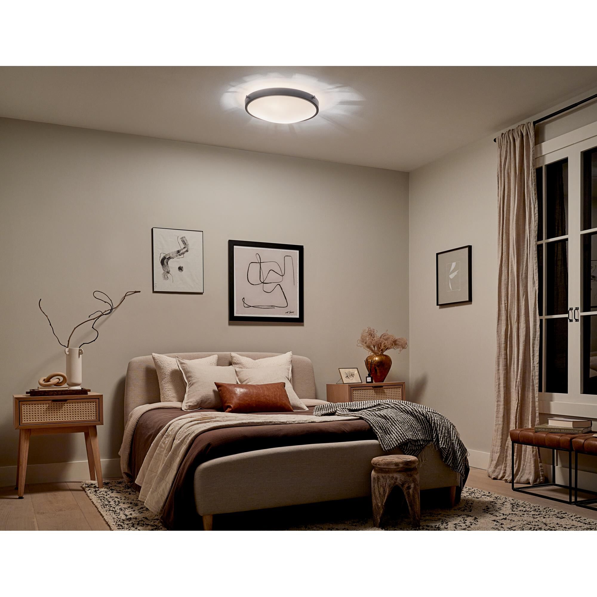 Lytham 17 Inch 3 Light Flush Mount by Kichler Lighting