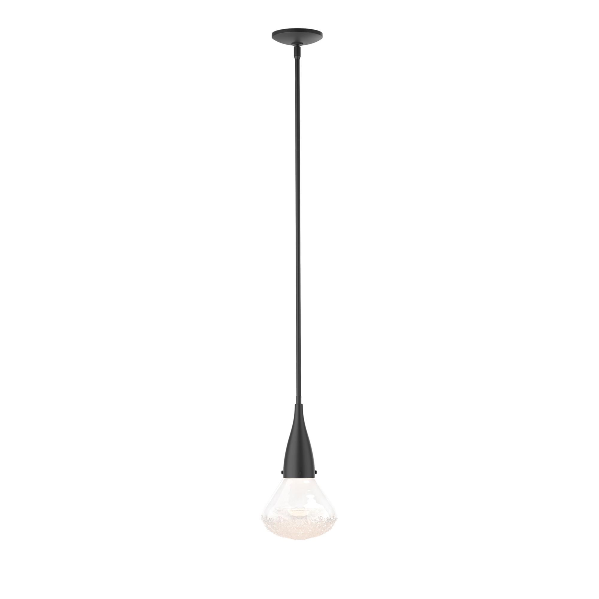 Shown in Black finish and Clear glass
