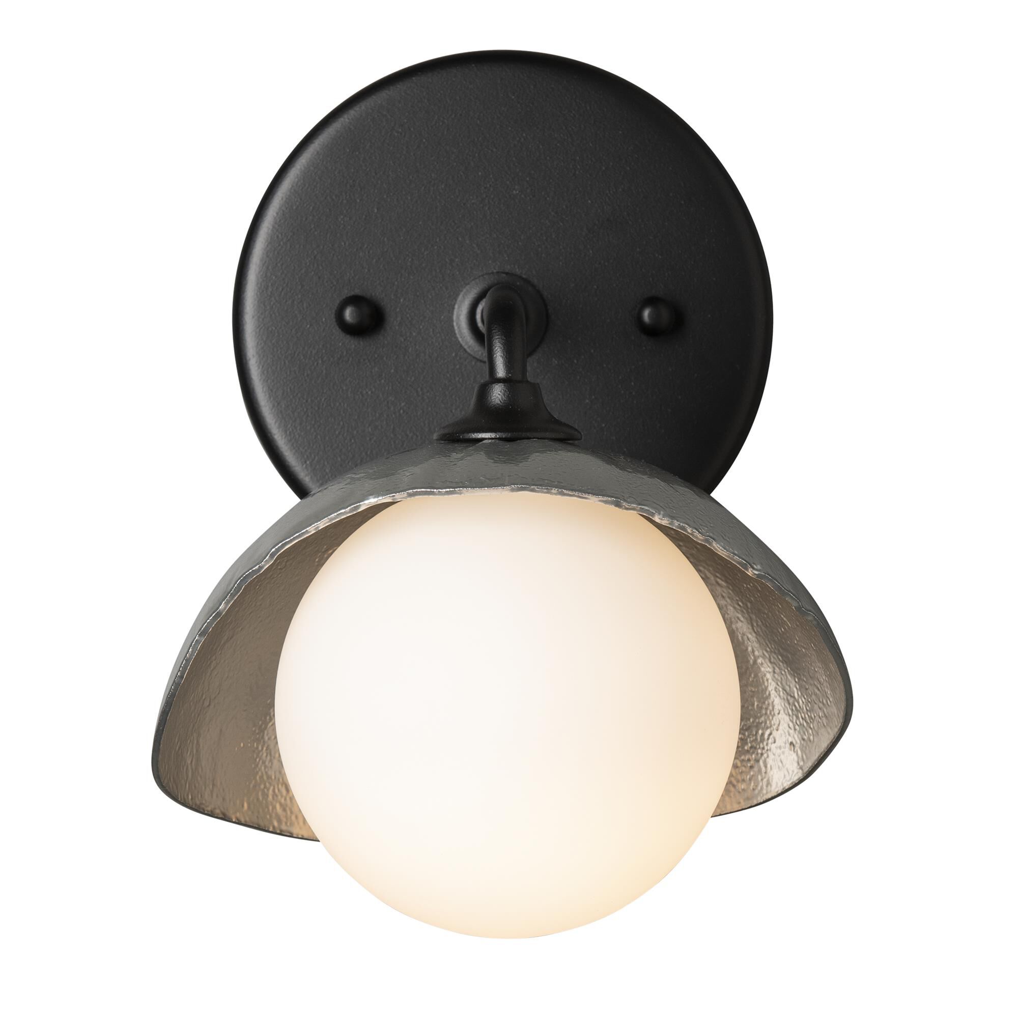 Shown in Black finish and Opal glass and Sterling (85) accent