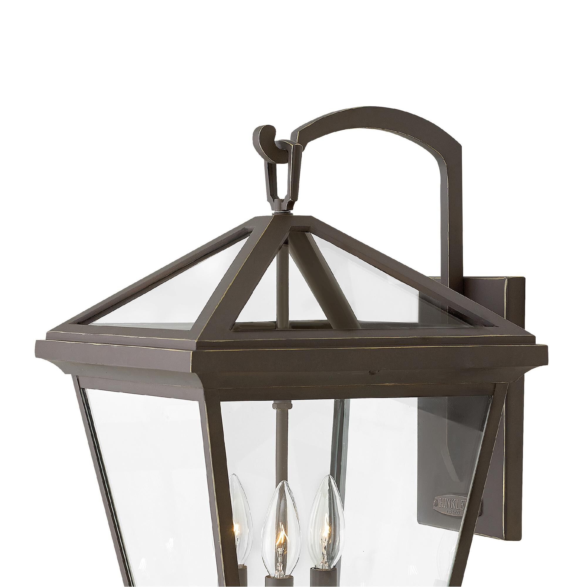 Shown in Oil Rubbed Bronze finish and Clear glass