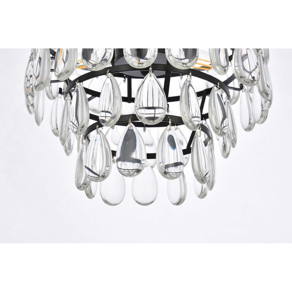 Shown in Black finish and Royal Cut Clear crystal