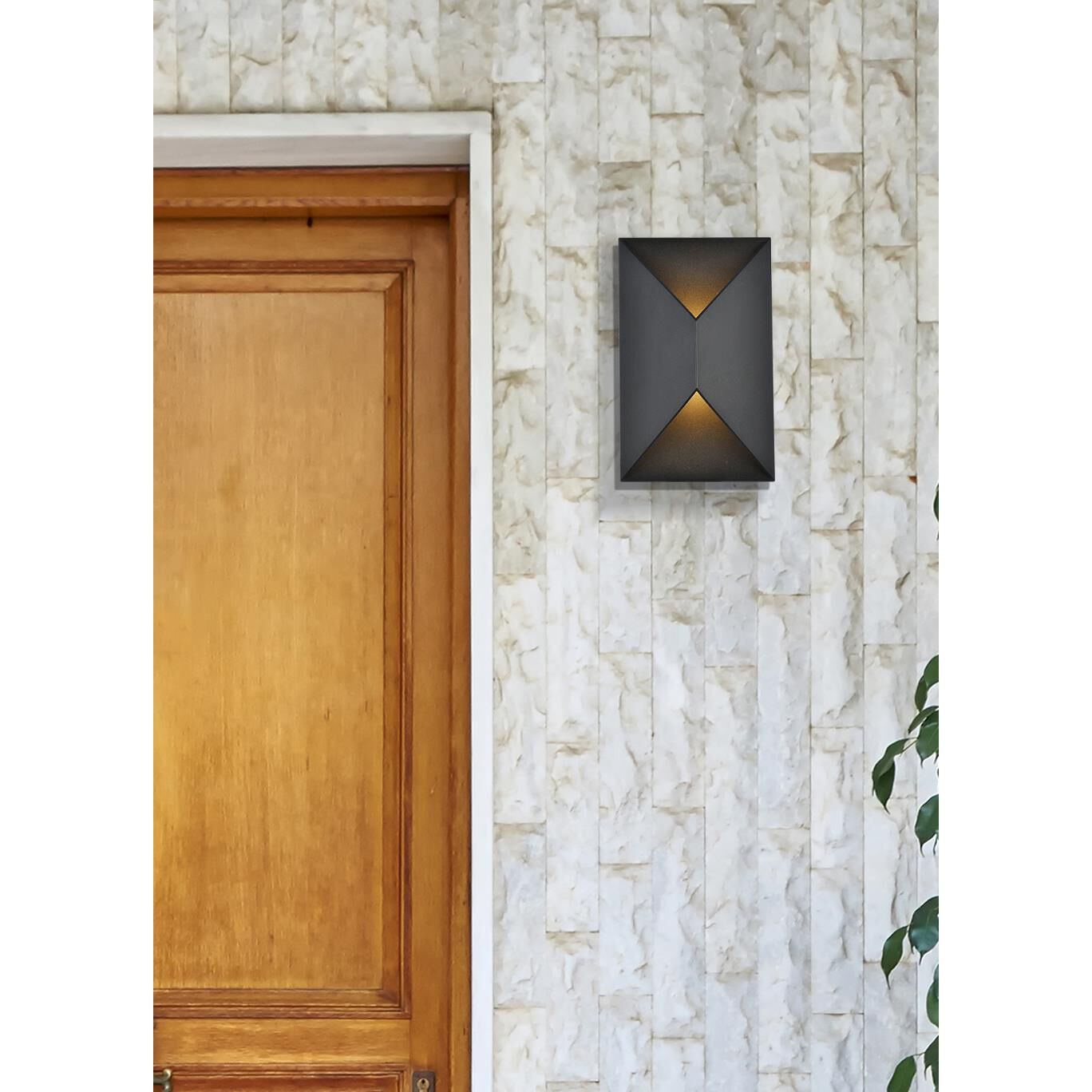 Elegant Lighting Raine 11 Inch Tall LED Outdoor Wall Light