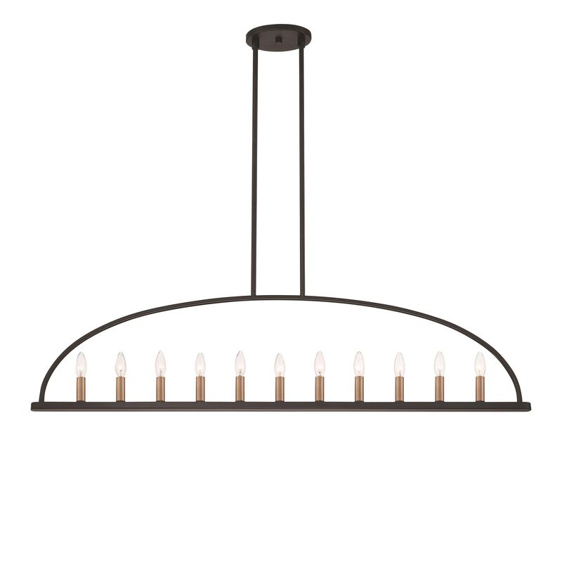 Abbott 54 Inch Linear Chandelier by Crystorama
