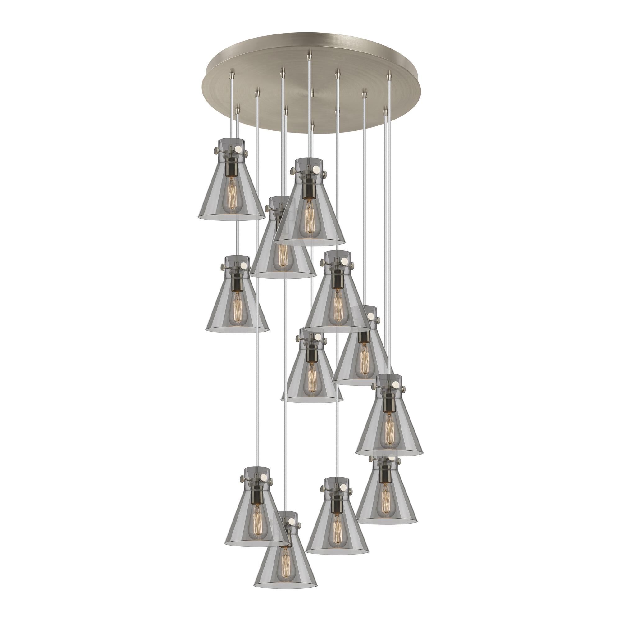 Bruno Marashlian Newton Cone 27 Inch 12 Light Multi Light Pendant by Innovations Lighting
