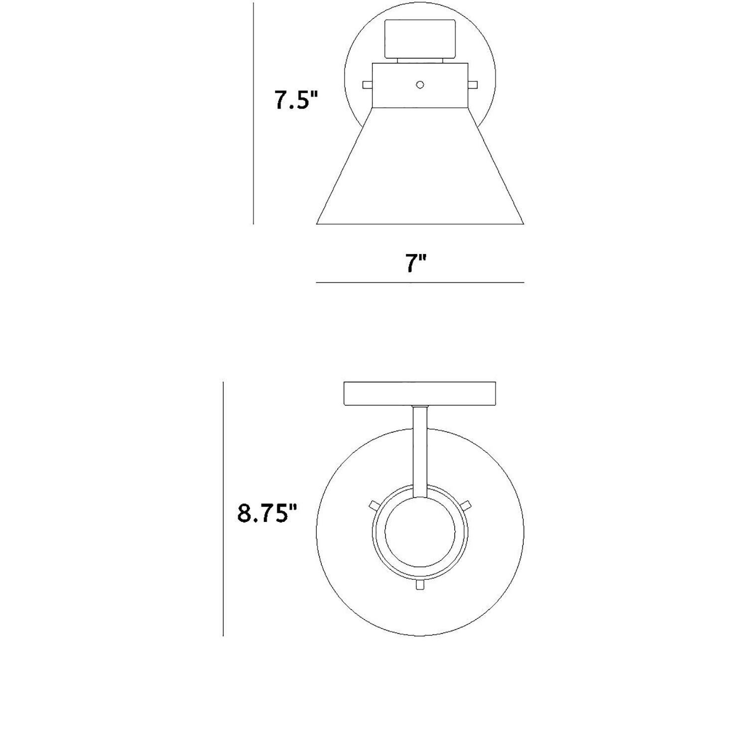 Shown in Brushed Gold finish and Clear glass