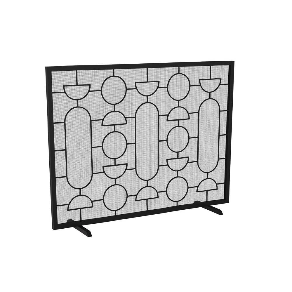 Adamo 40 Inch Fireplace Screen by Arteriors Home