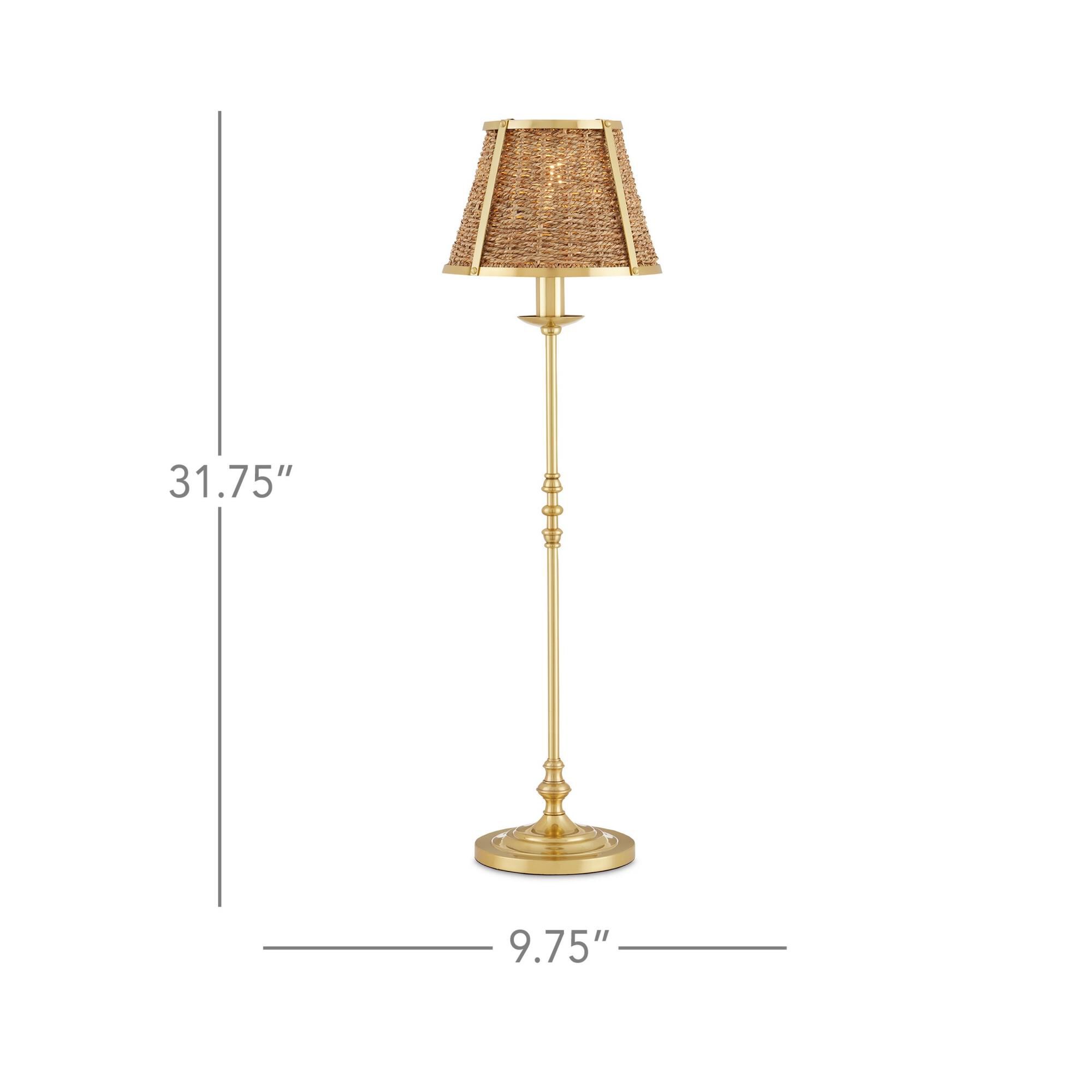 Suzanne Duin Deauville 32 Inch Table Lamp by Currey and Company