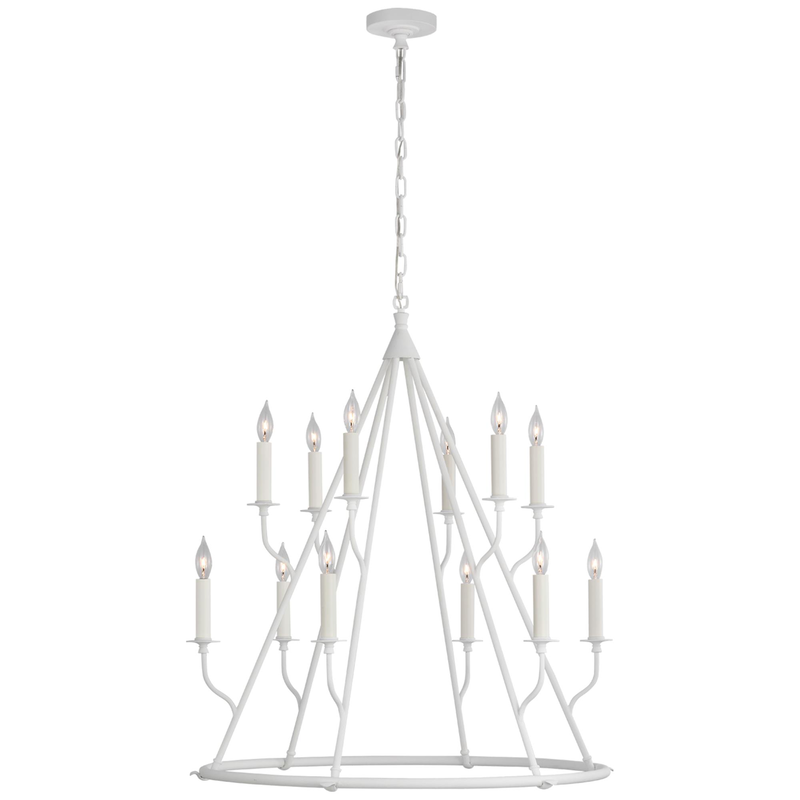 Julie Neill Lorio 33 Inch 12 Light LED Chandelier by Visual Comfort Signature Collection