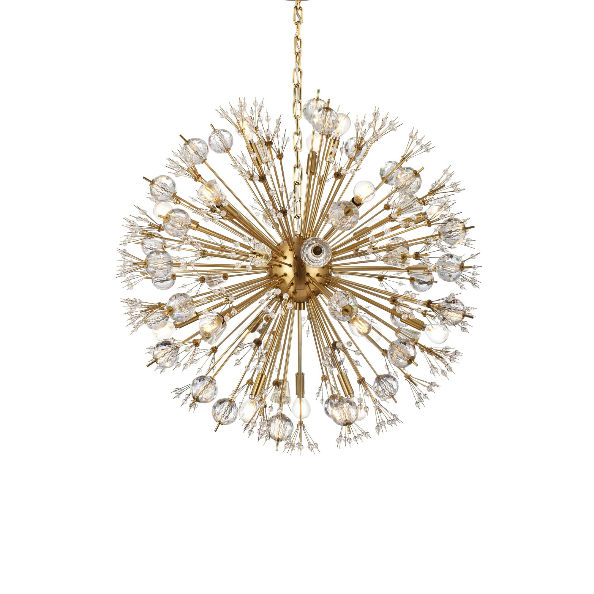 Shown in Gold finish and Royal Cut crystal