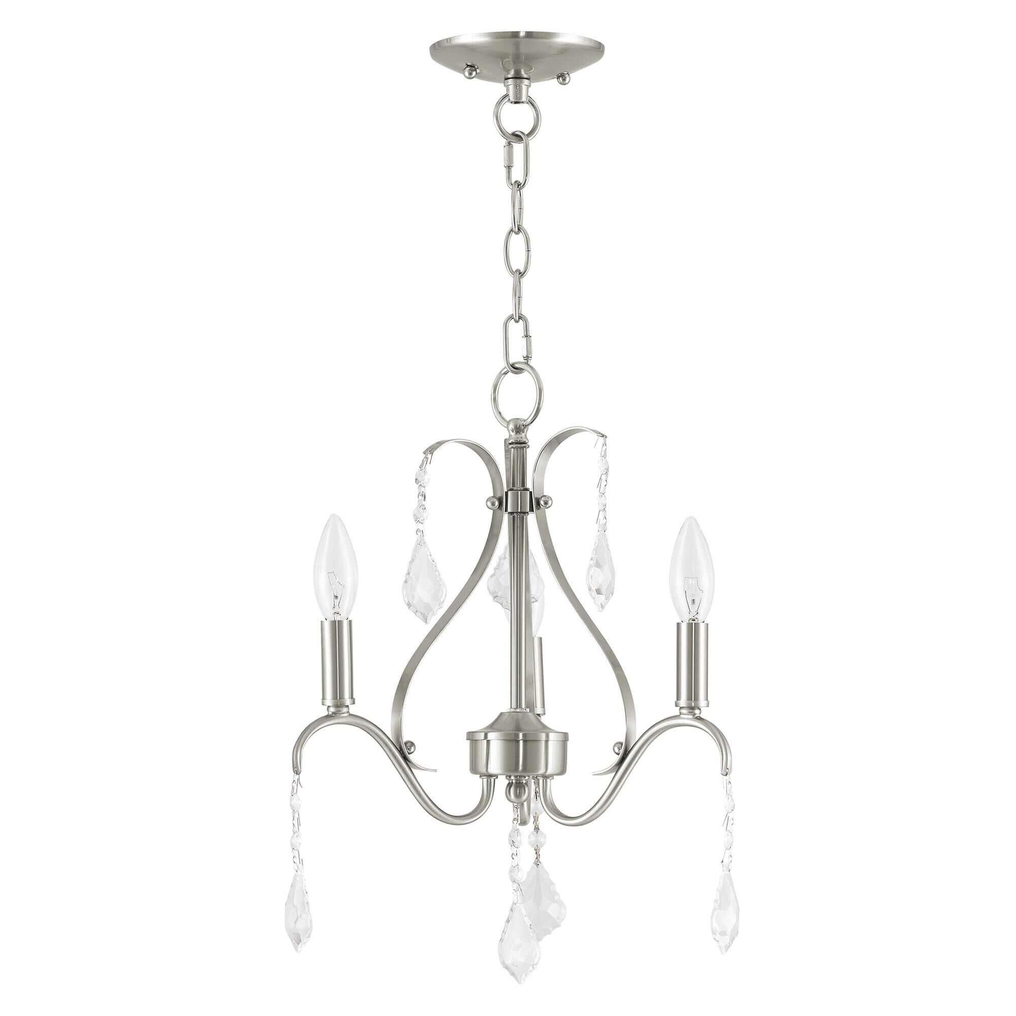 Caterina 13 Inch 3 Light Mini Chandelier by Livex Lighting
