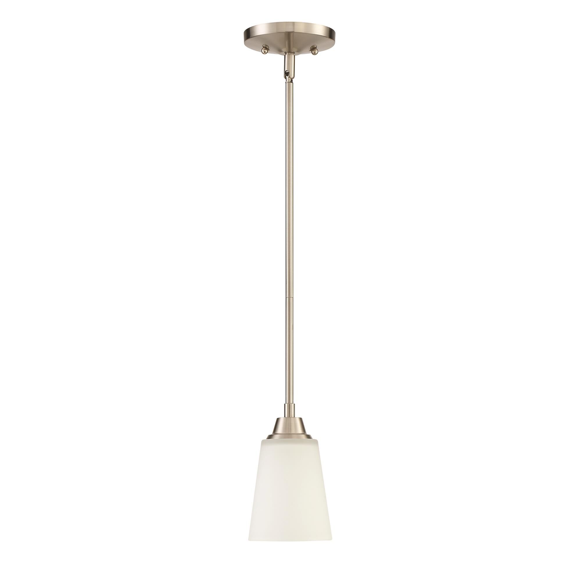 Shown in Brushed Polished Nickel finish and Yes glass and Yes shade