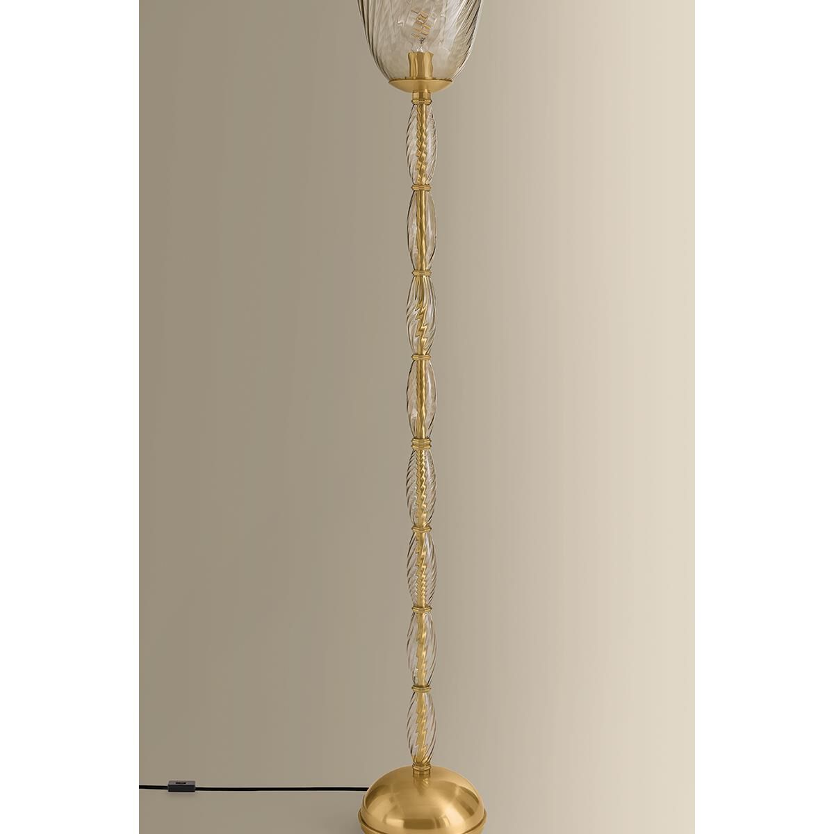 Shown in Aged Brass finish and Light Bronze with Optic  glass