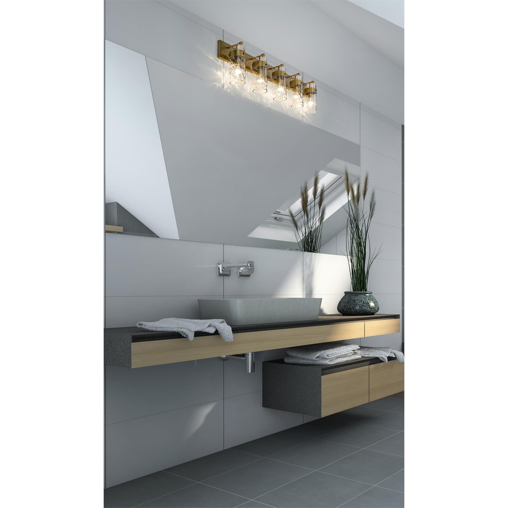 Shown in Rubbed Brass finish