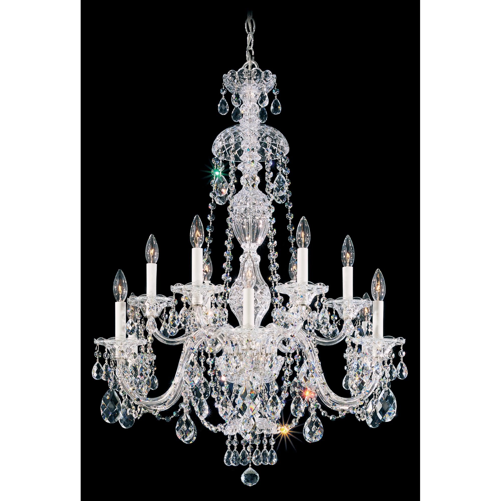 Shown in Silver finish and Clear Heritage Handcut crystal