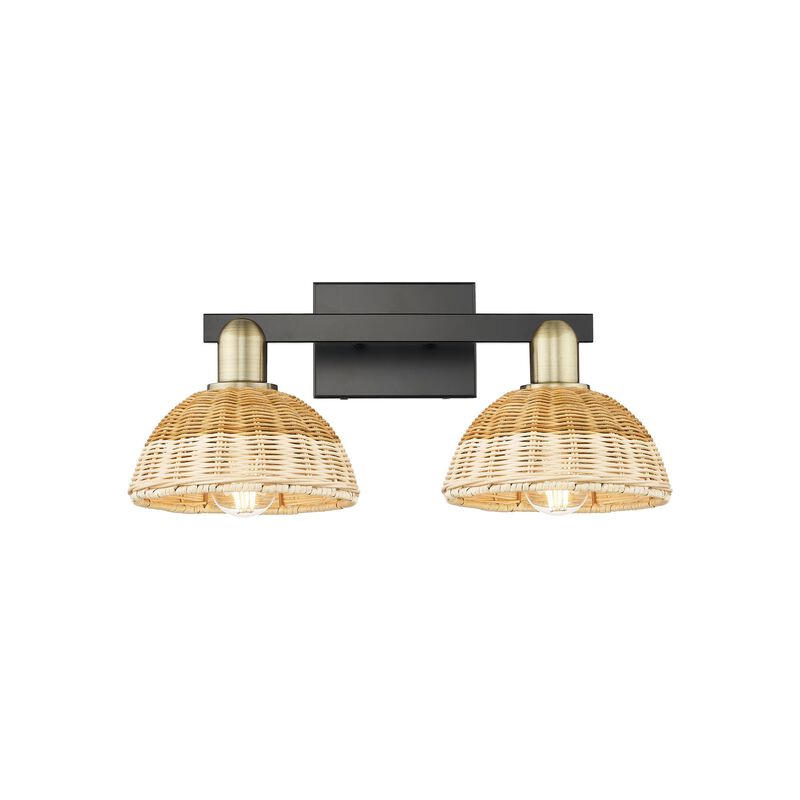 Bruno Marashlian Natural Ballston Dome 16 Inch Bath Vanity Light by Innovations Lighting