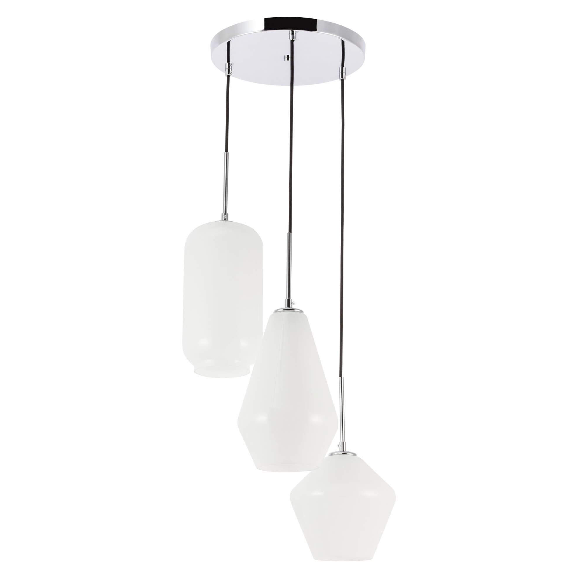Gene 17 Inch Multi Light Pendant by Elegant Lighting
