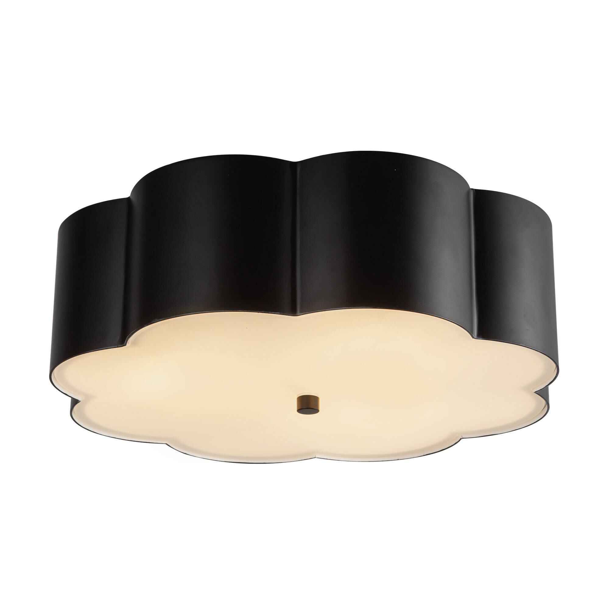 Hae Jung Roe Blossom 14 Inch 3 Light Flush Mount,