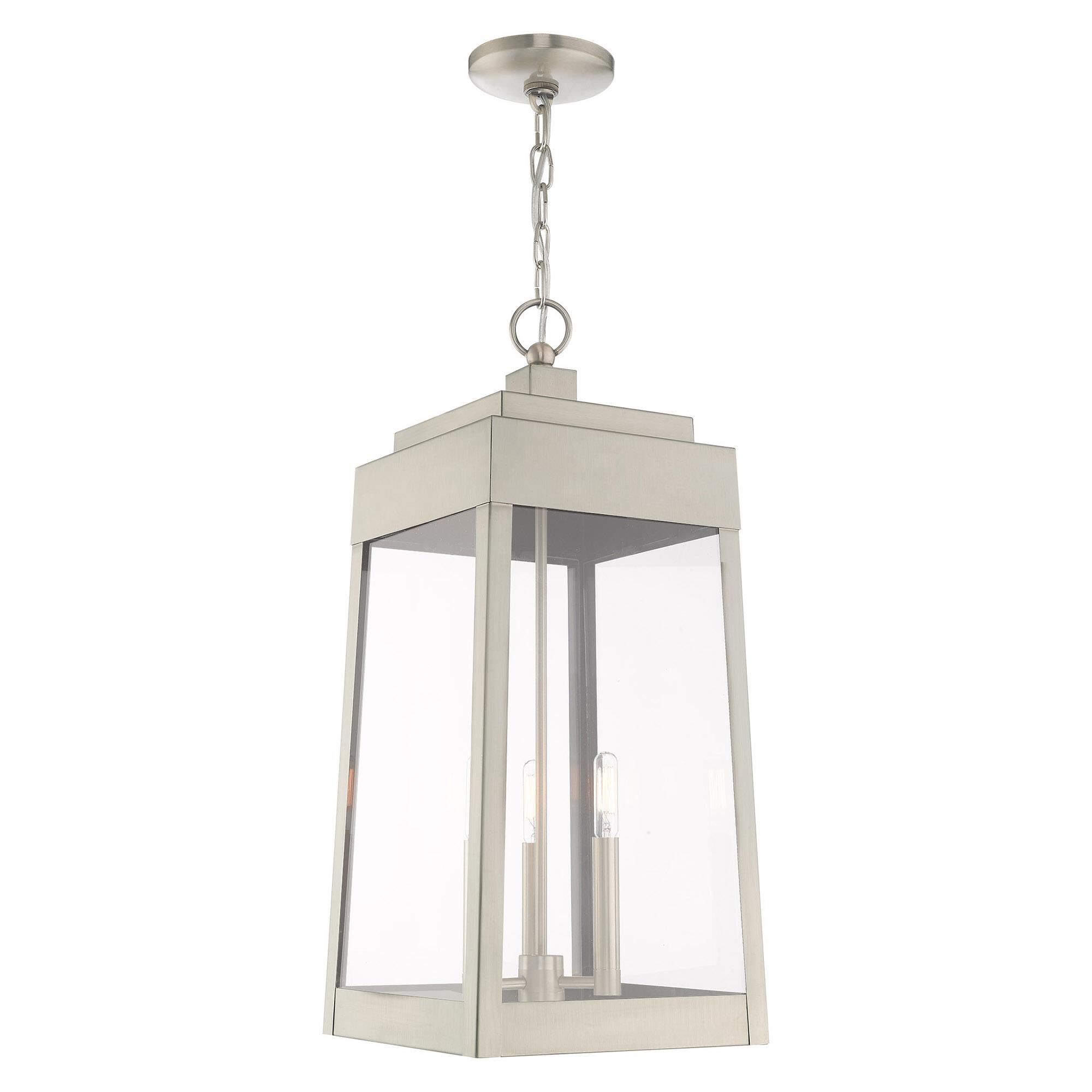 Oslo 24 Inch Tall 3 Light Outdoor Hanging Lantern by Livex Lighting