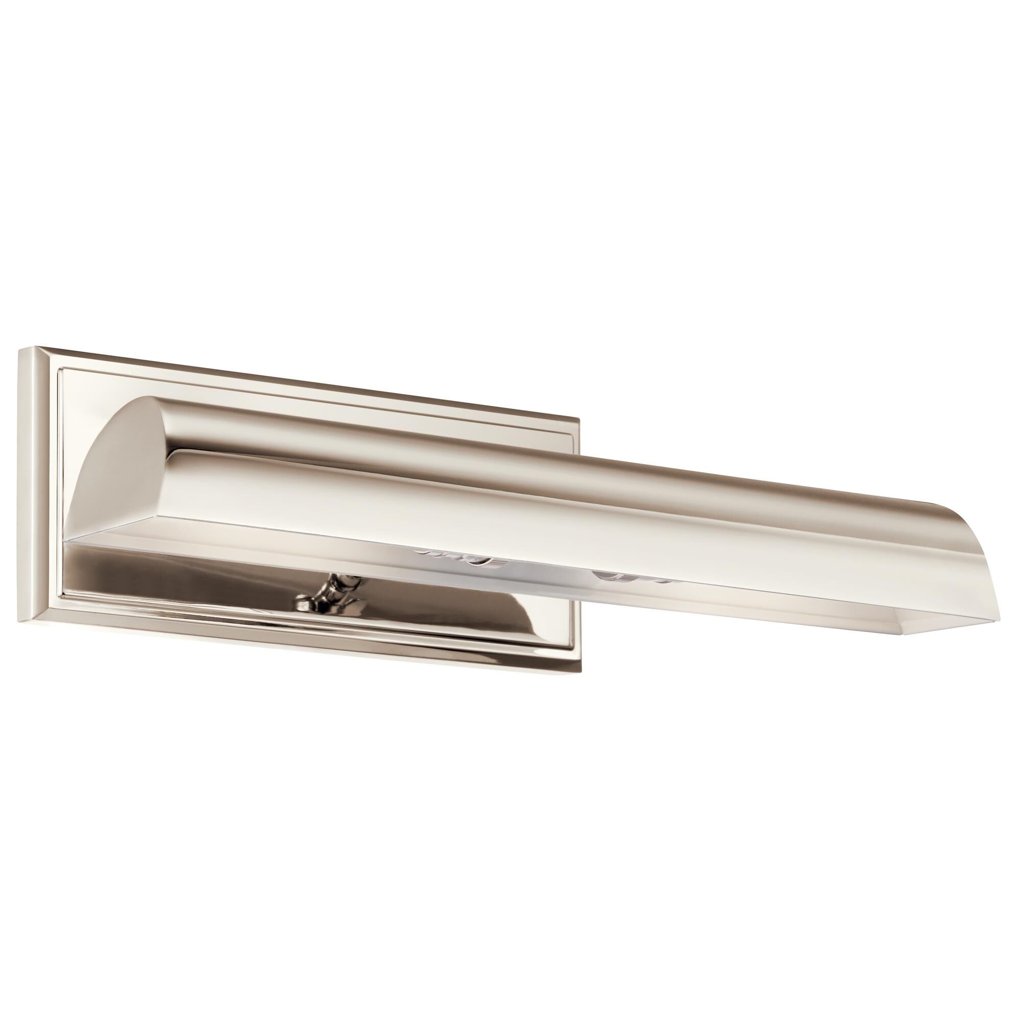 Shown in Polished Nickel finish and Metal,Cylinder,Smooth shade