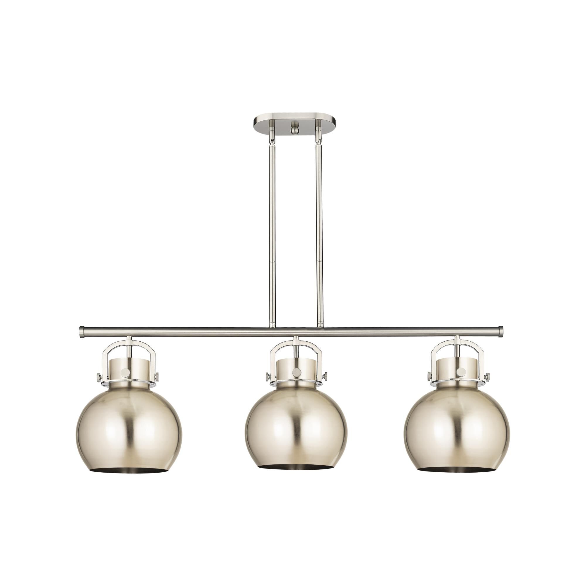 Bruno Marashlian Newton Sphere 42 Inch 3 Light Linear Suspension Light by Innovations Lighting