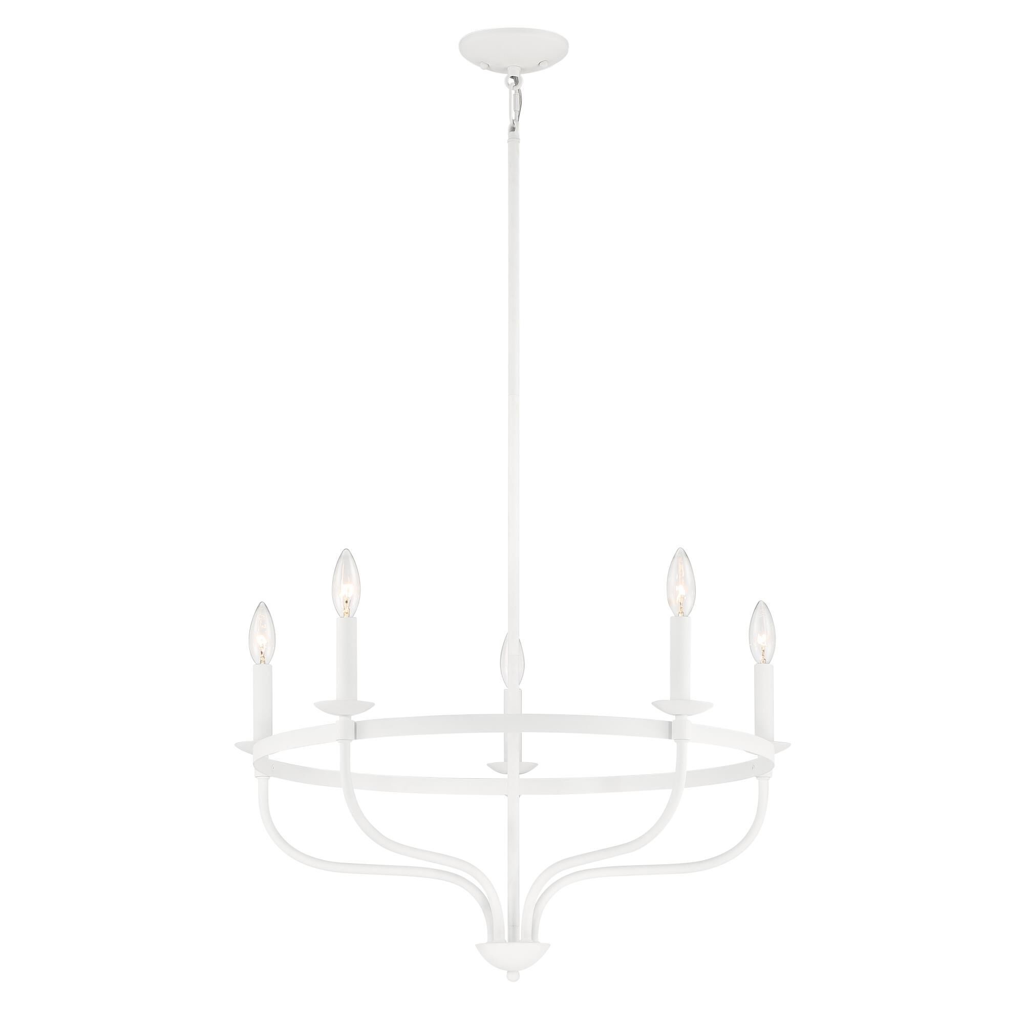 26 Inch 5 Light LED Chandelier by Meridian Lighting
