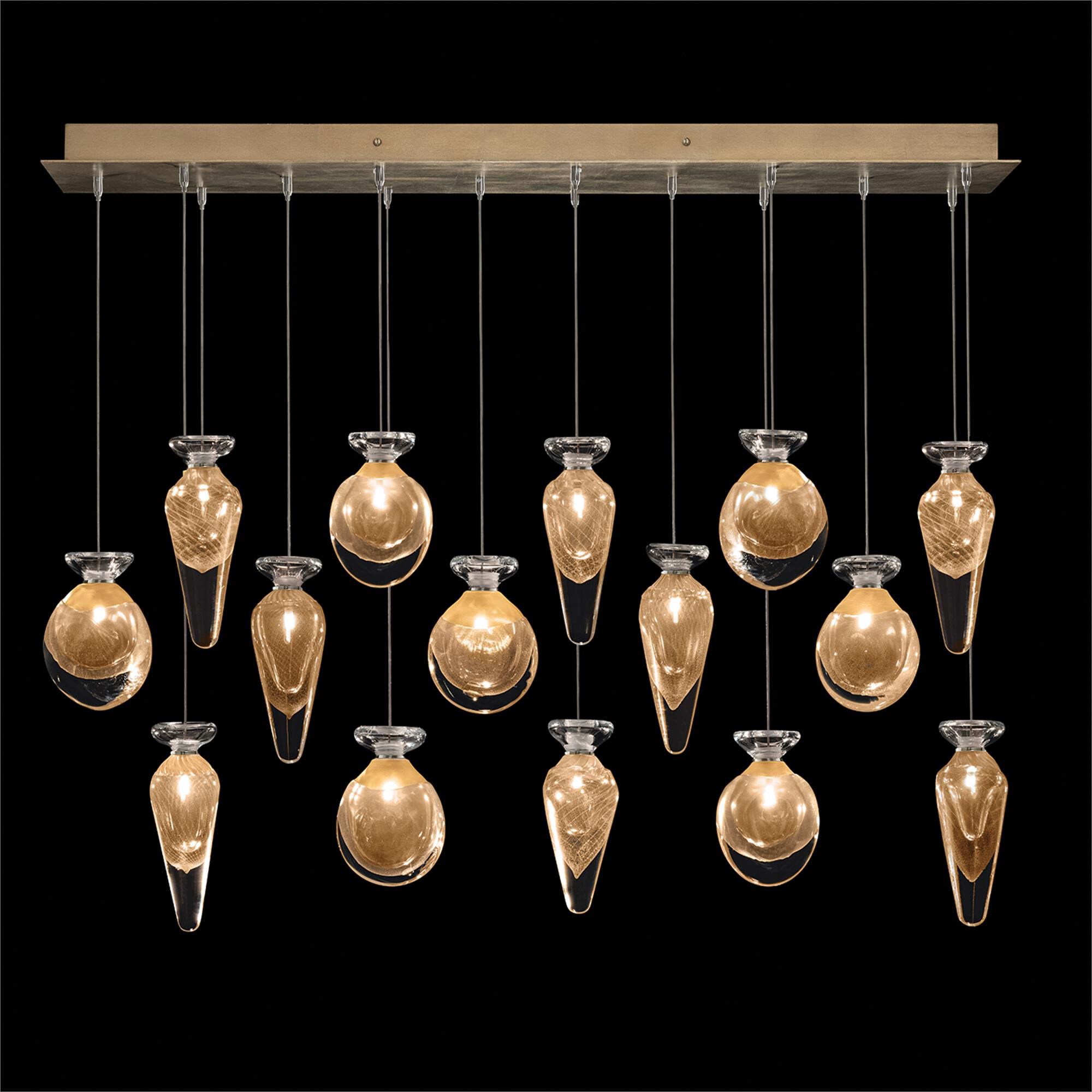 Shown in Gold finish and Gold Mix glass