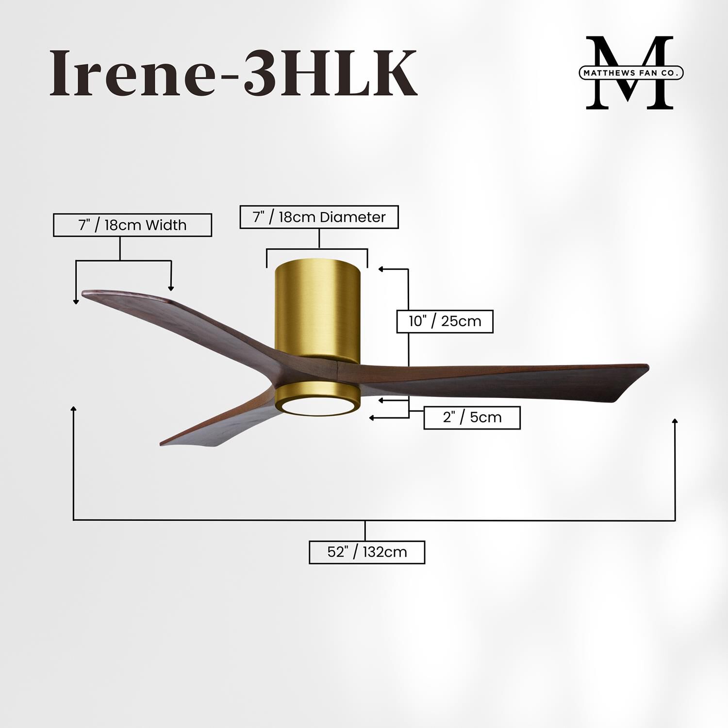 Shown in Brushed Brass finish