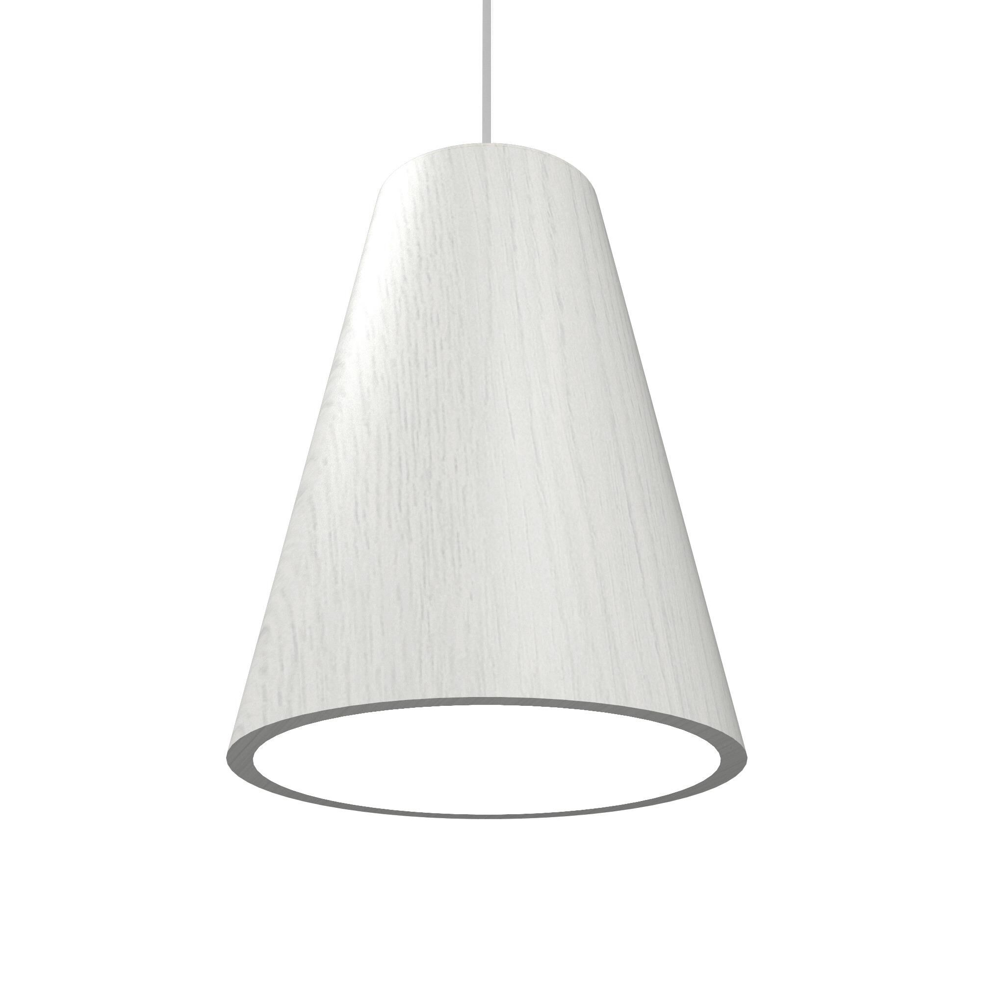 Shown in Organic White finish and No shade