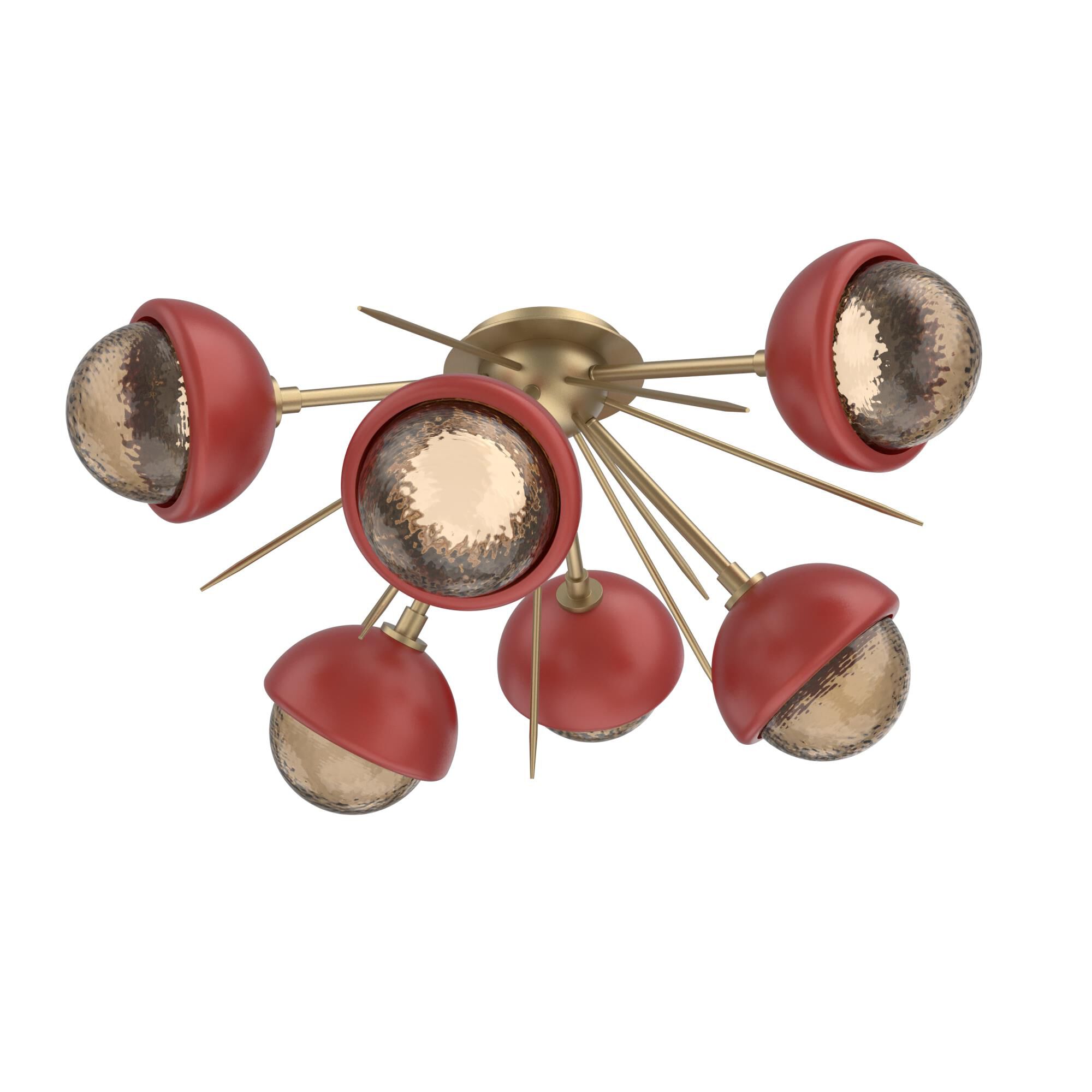 Levi Wilson Cabochon 28 Inch Semi Flush Mount by Hammerton Studio