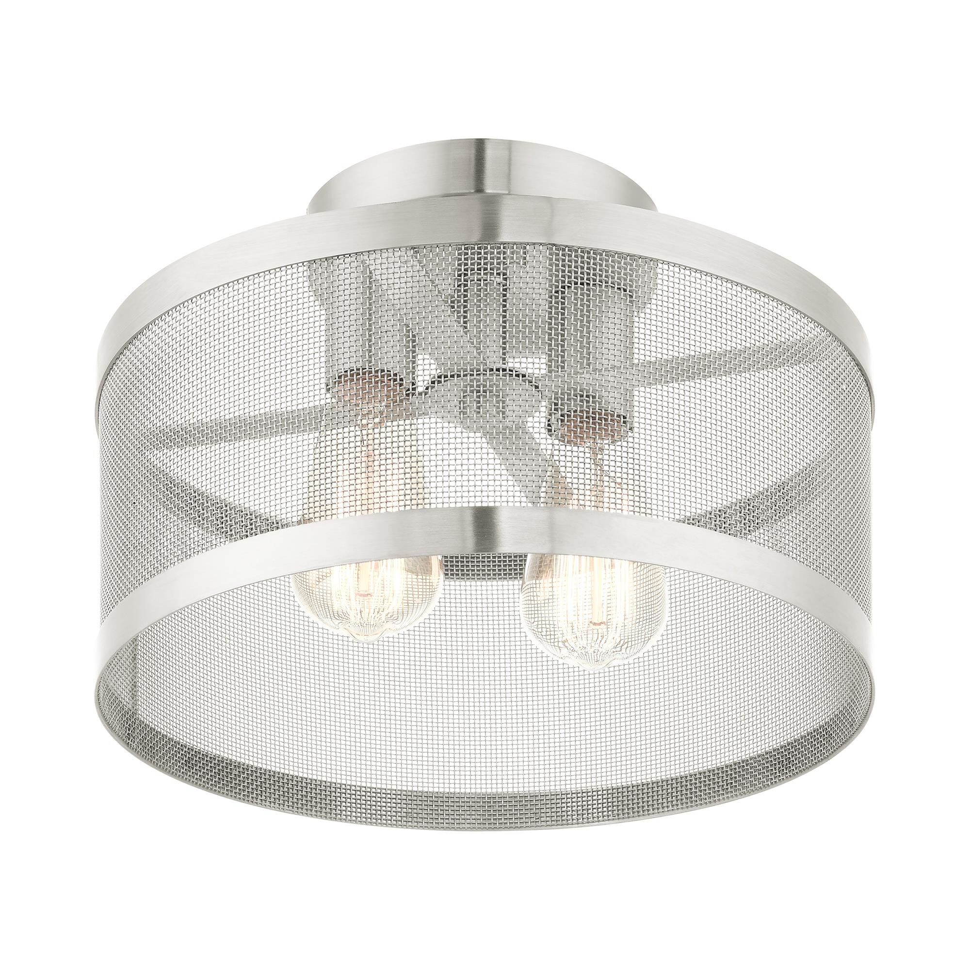 Industro 2 Light Semi Flush Mount by Livex Lighting