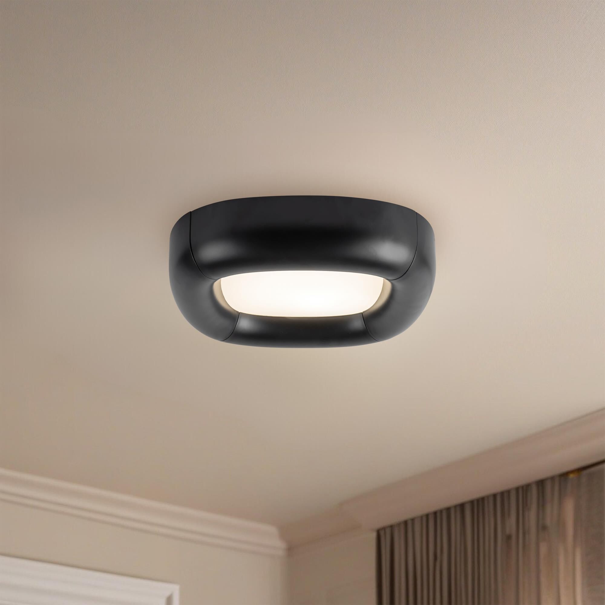 Shown in Black finish and Frosted Acrylic Diffuser glass