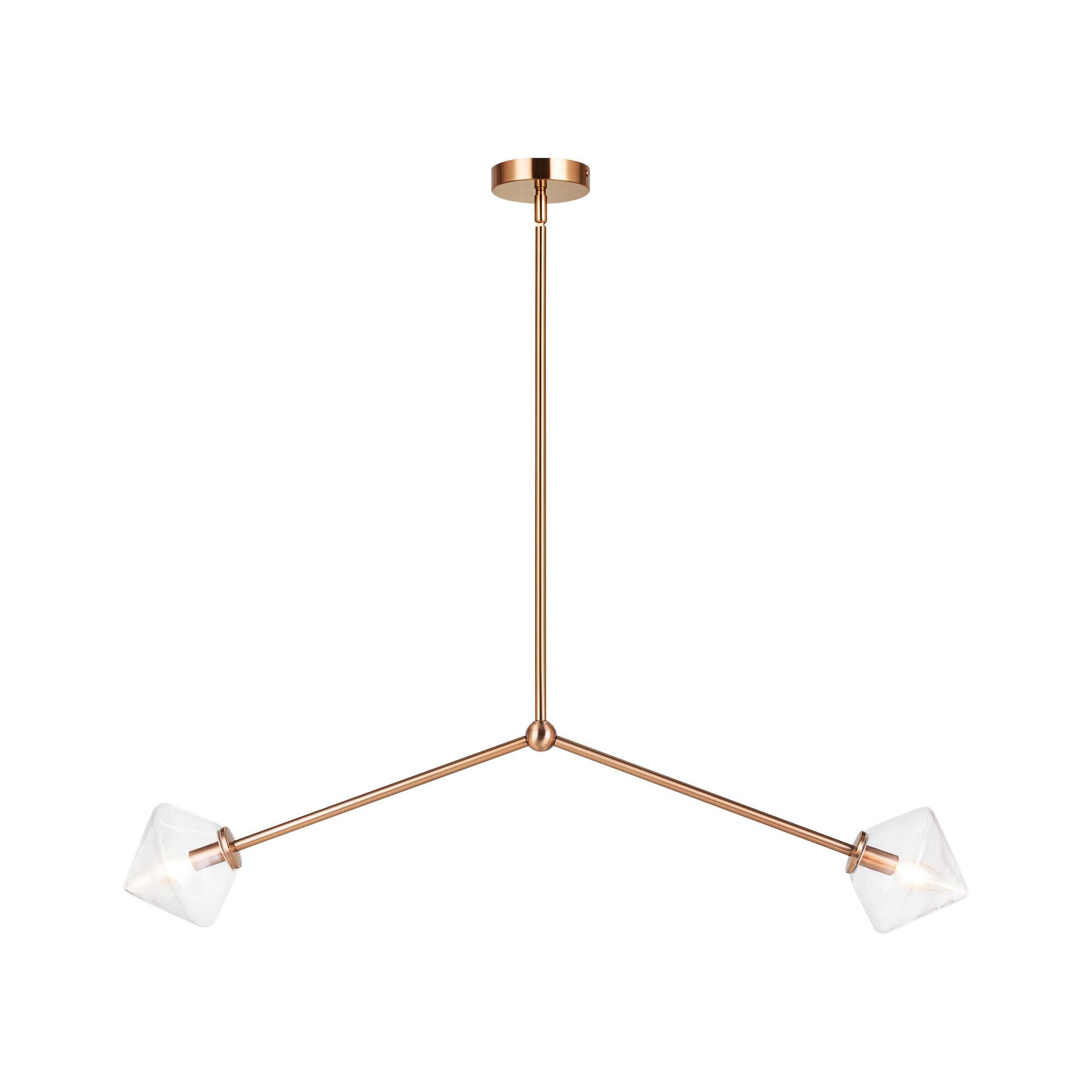 Novo 38 Inch 2 Light Linear Suspension Light by Matteo Lighting