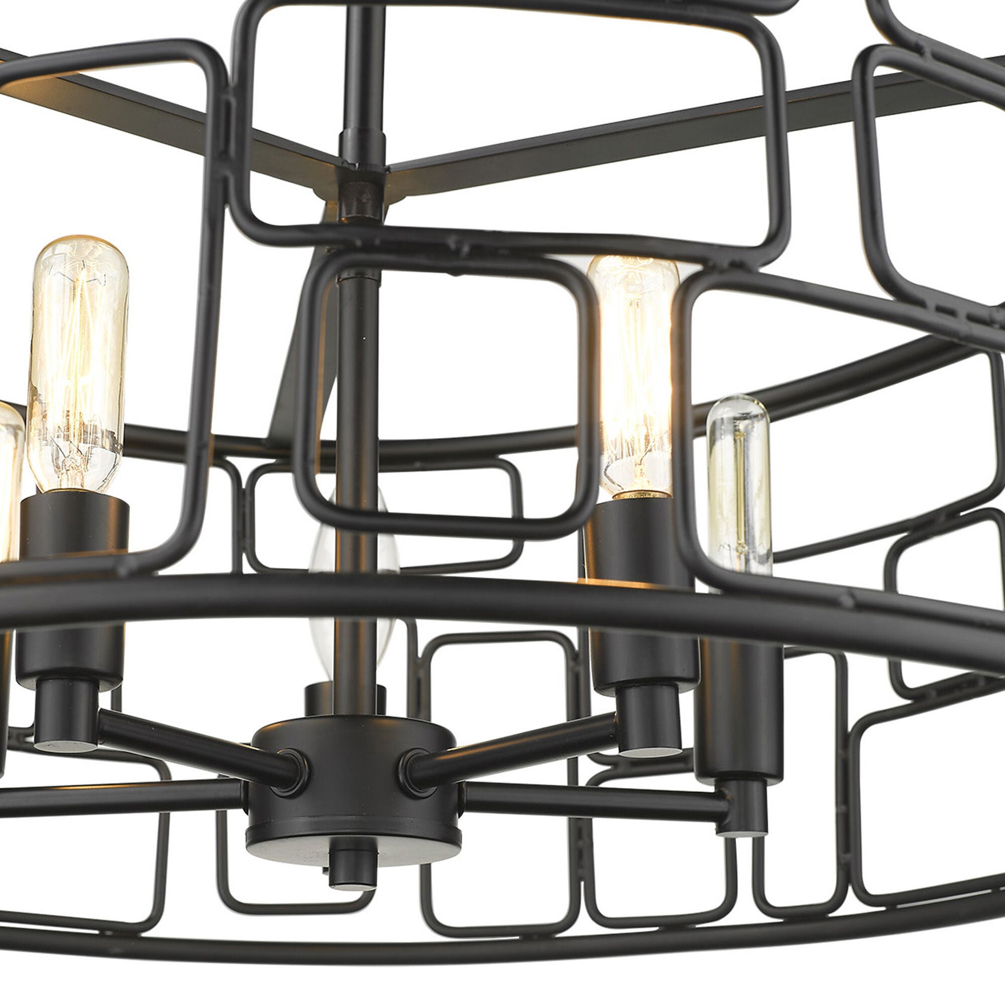 Shown in Matte Black finish and -- glass and -- shade