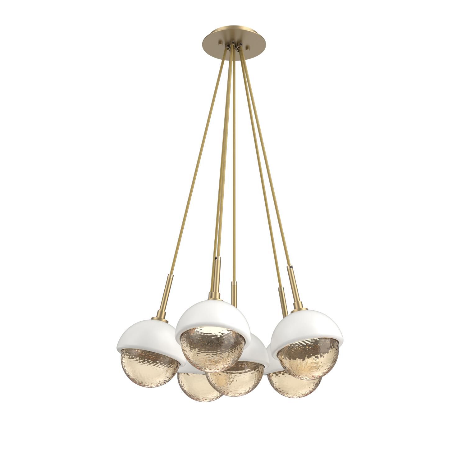 Levi Wilson Cabochon 19 Inch Multi Pendant Light by Hammerton Studio