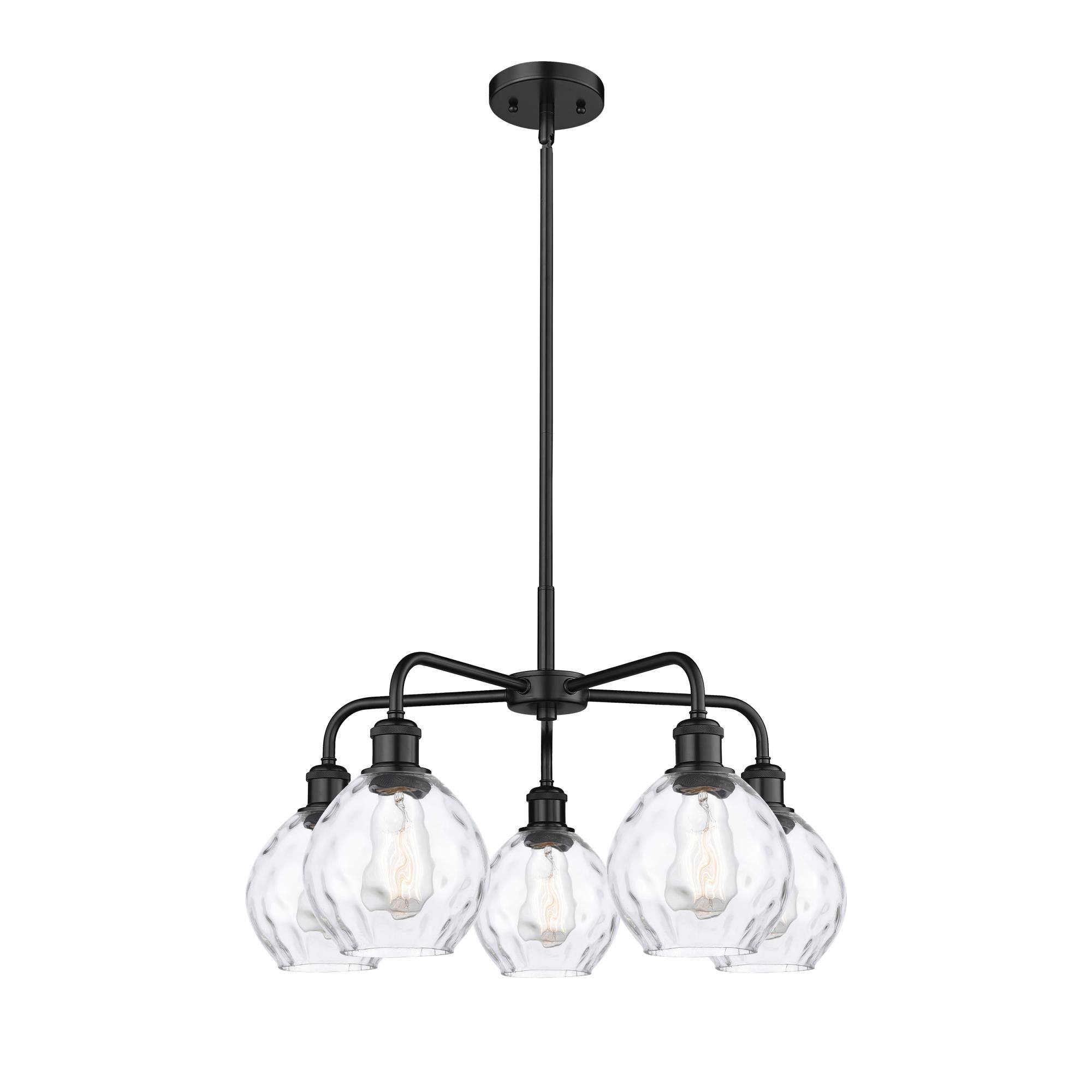 Shown in Matte Black finish and Clear glass