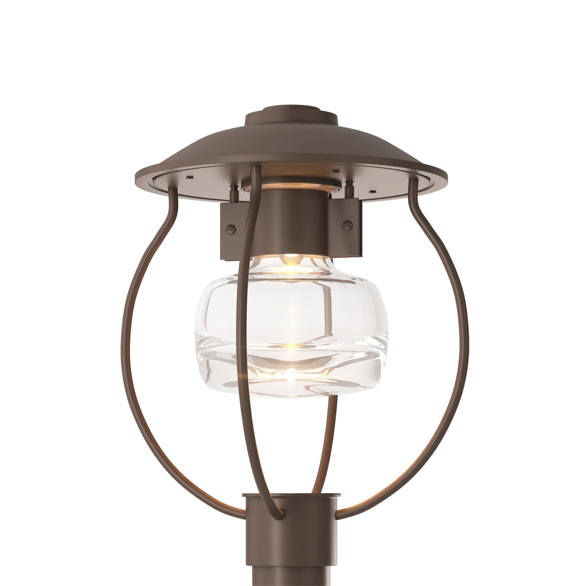 Shown in Coastal Bronze finish and Clear glass