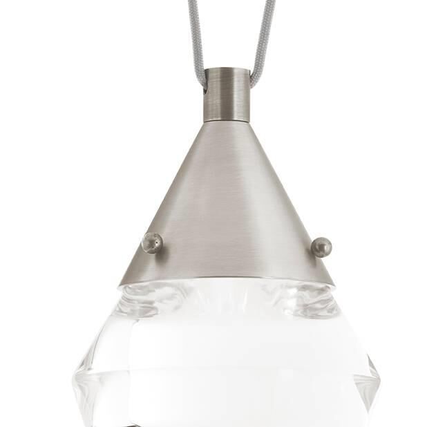 Shown in Vintage Silver finish and Clear glass