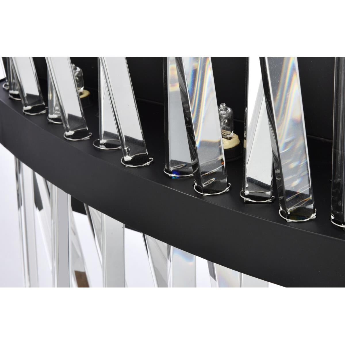 Shown in Black finish and Royal Cut crystal