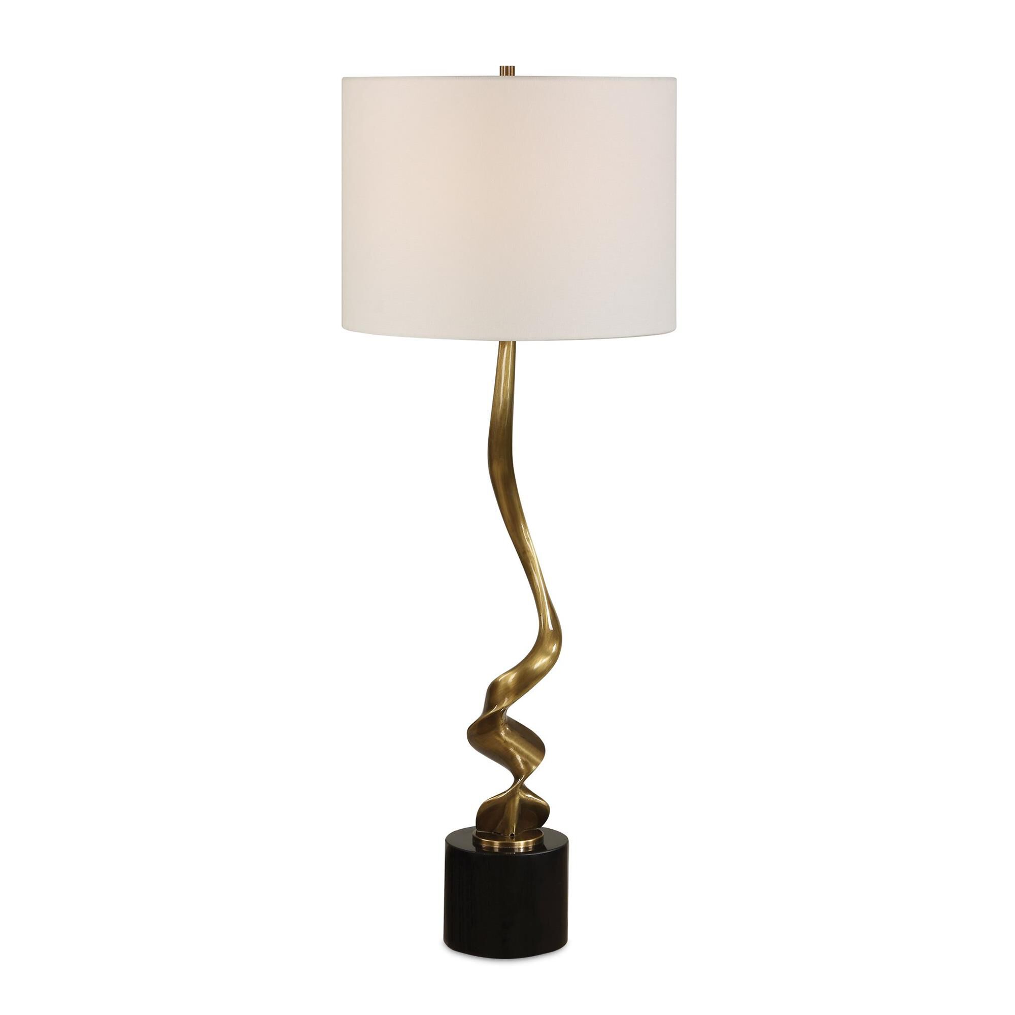 Shown in Black, Gold finish and Drum Hardback shade