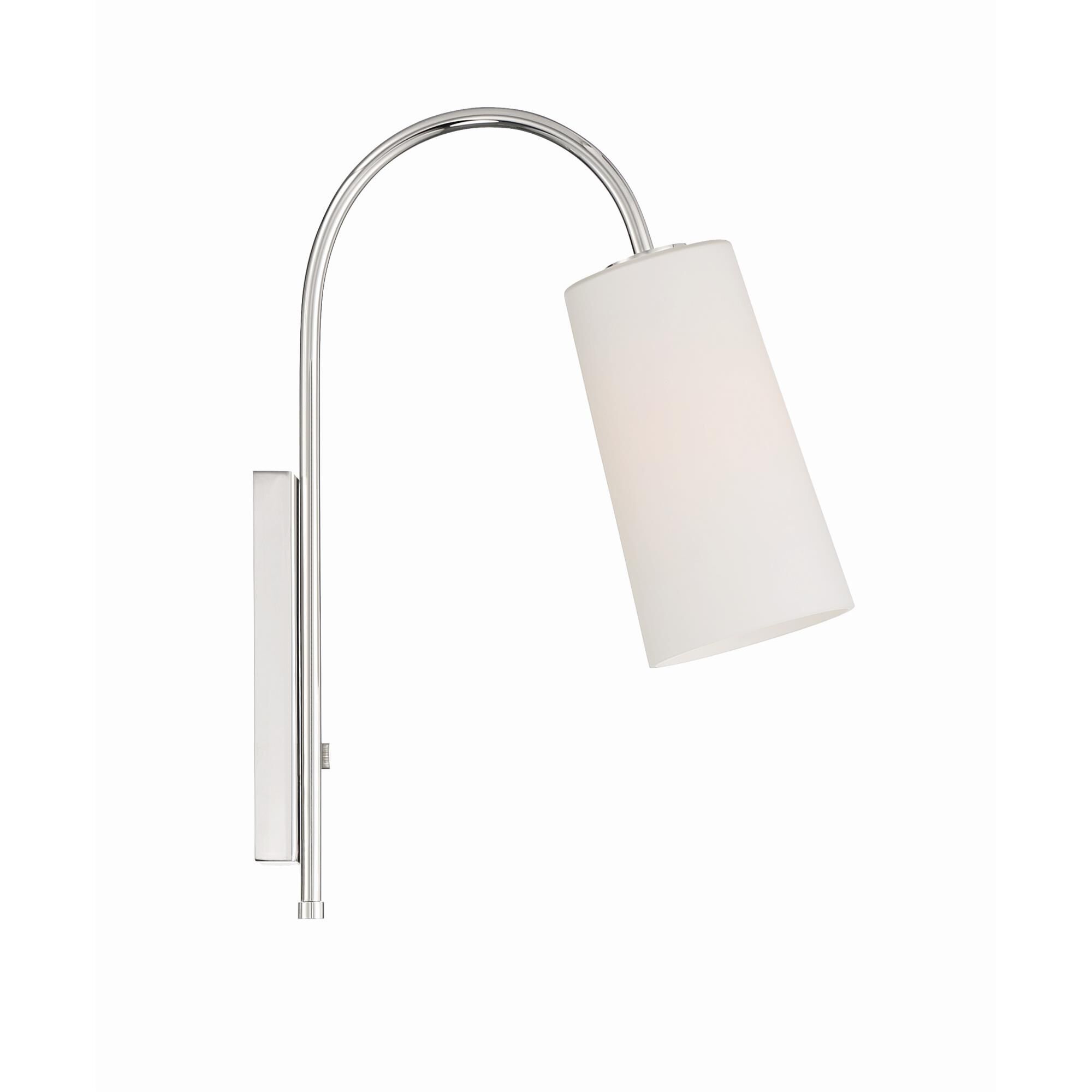 Shown in Polished Nickel finish and Clear glass