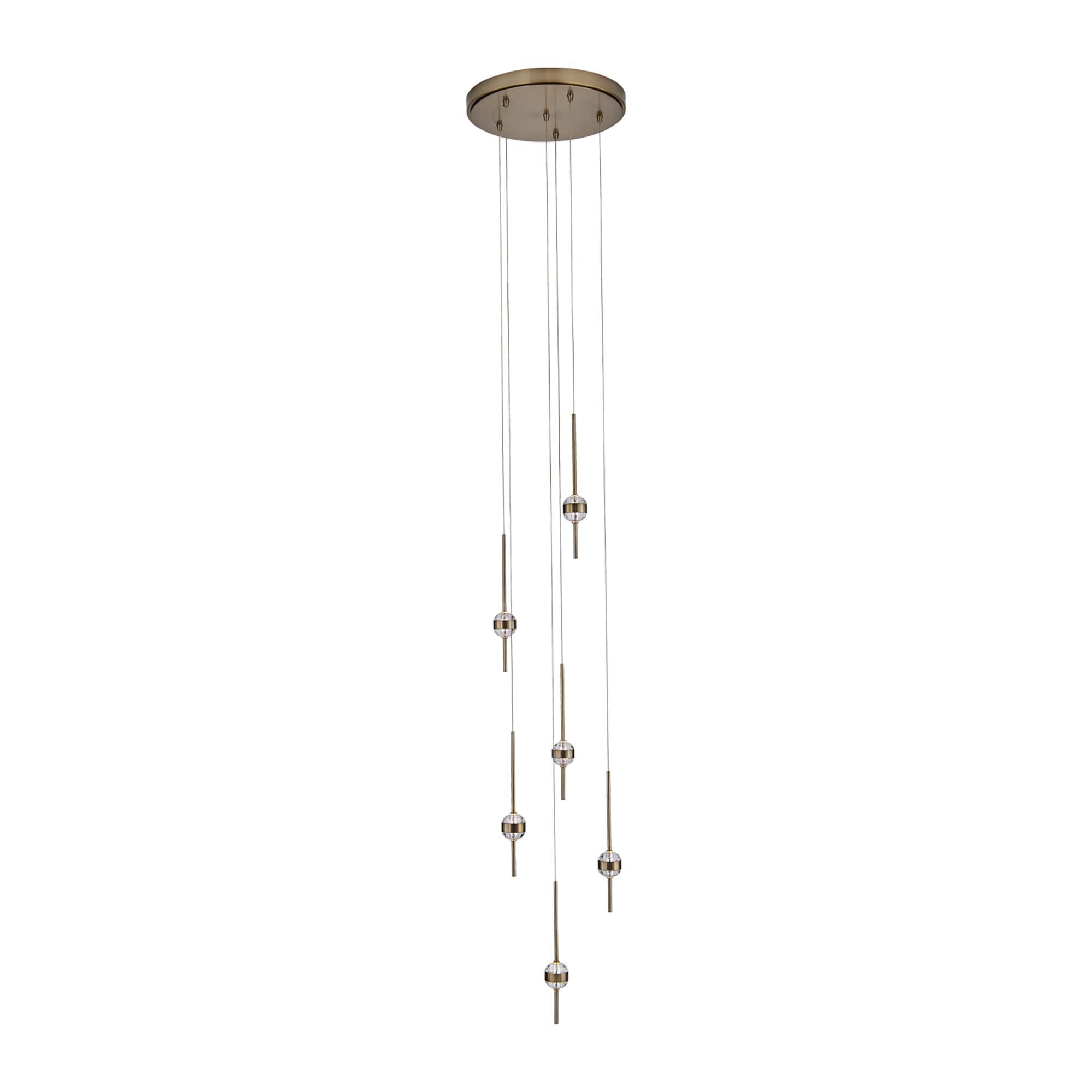 Goccia 16 Inch Multi Light Pendant by Allegri