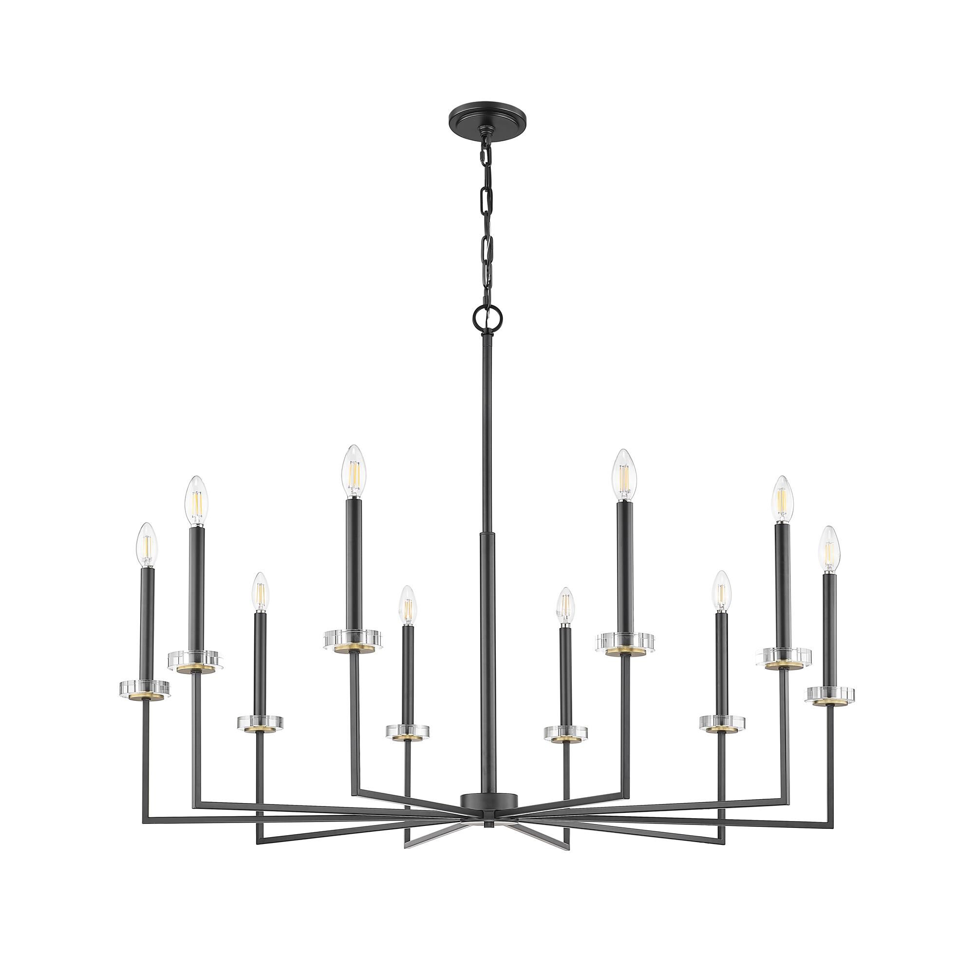 Shown in Matte Black and Modern Gold finish